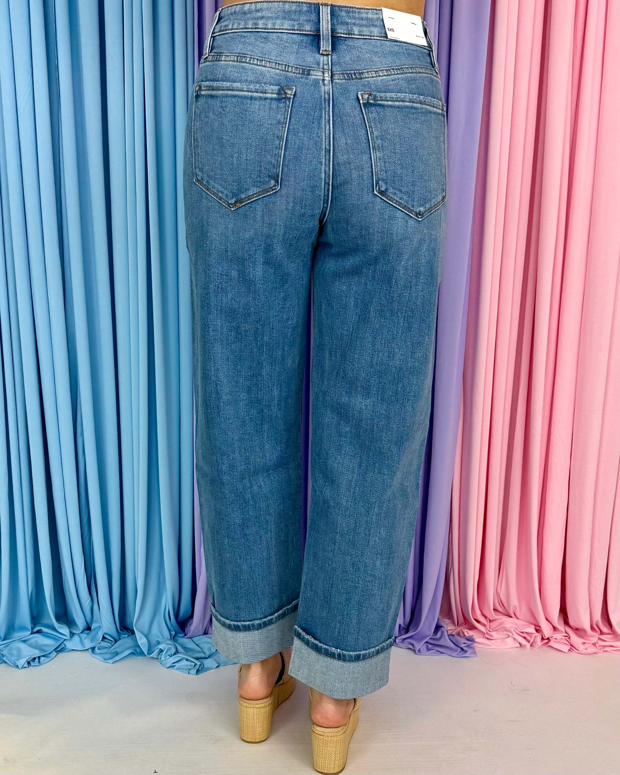 Evening Layers High Rise Barrel Cuff Jeans-Shop-Womens-Boutique-Clothing