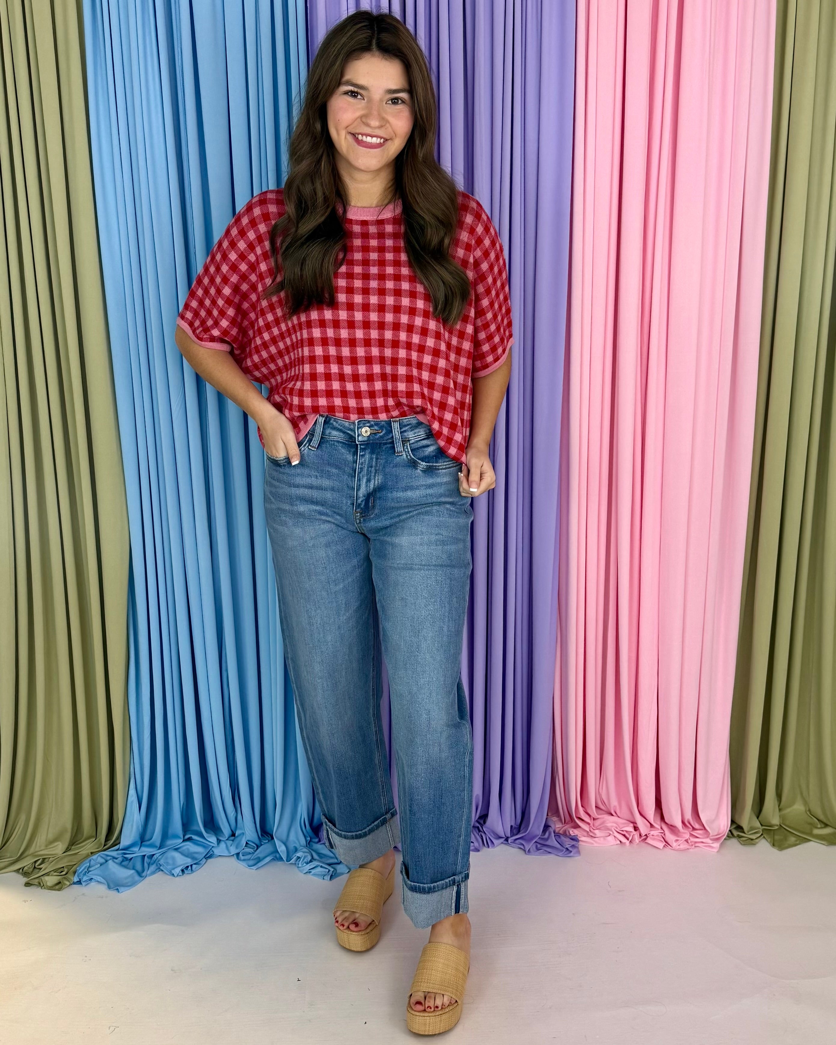 Evening Layers High Rise Barrel Cuff Jeans-Shop-Womens-Boutique-Clothing
