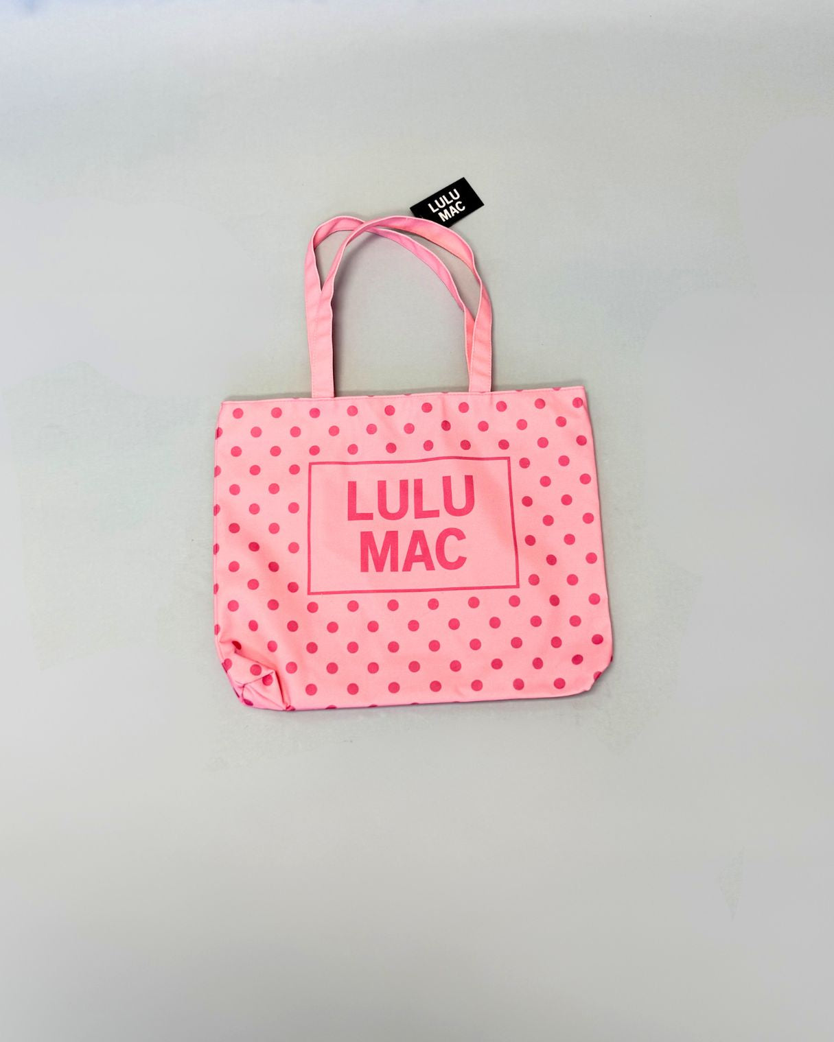 LULU Mac Light Pink Polka Dot Tote-Shop-Womens-Boutique-Clothing