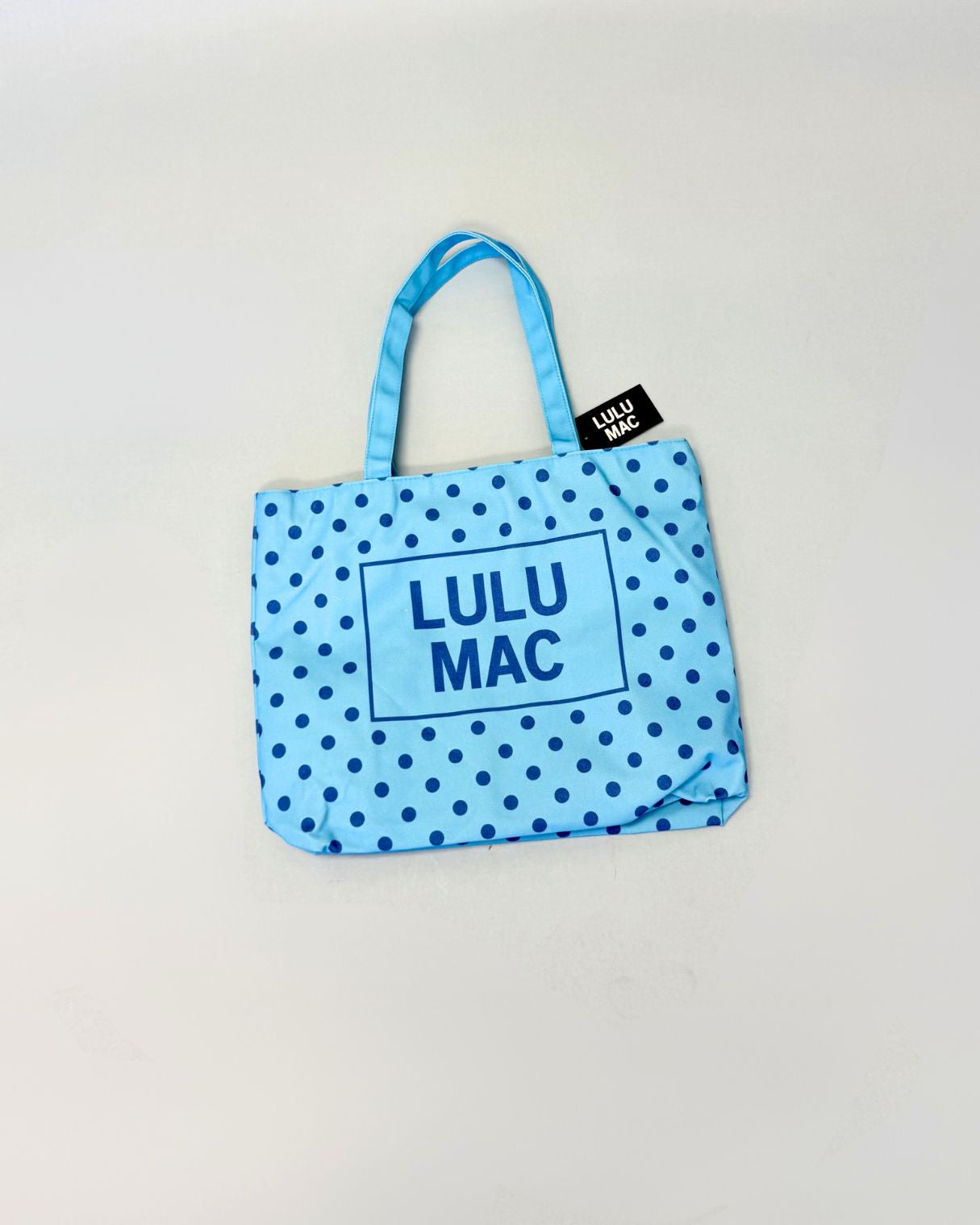 LULU Mac Blue Polka Dot Tote-Shop-Womens-Boutique-Clothing