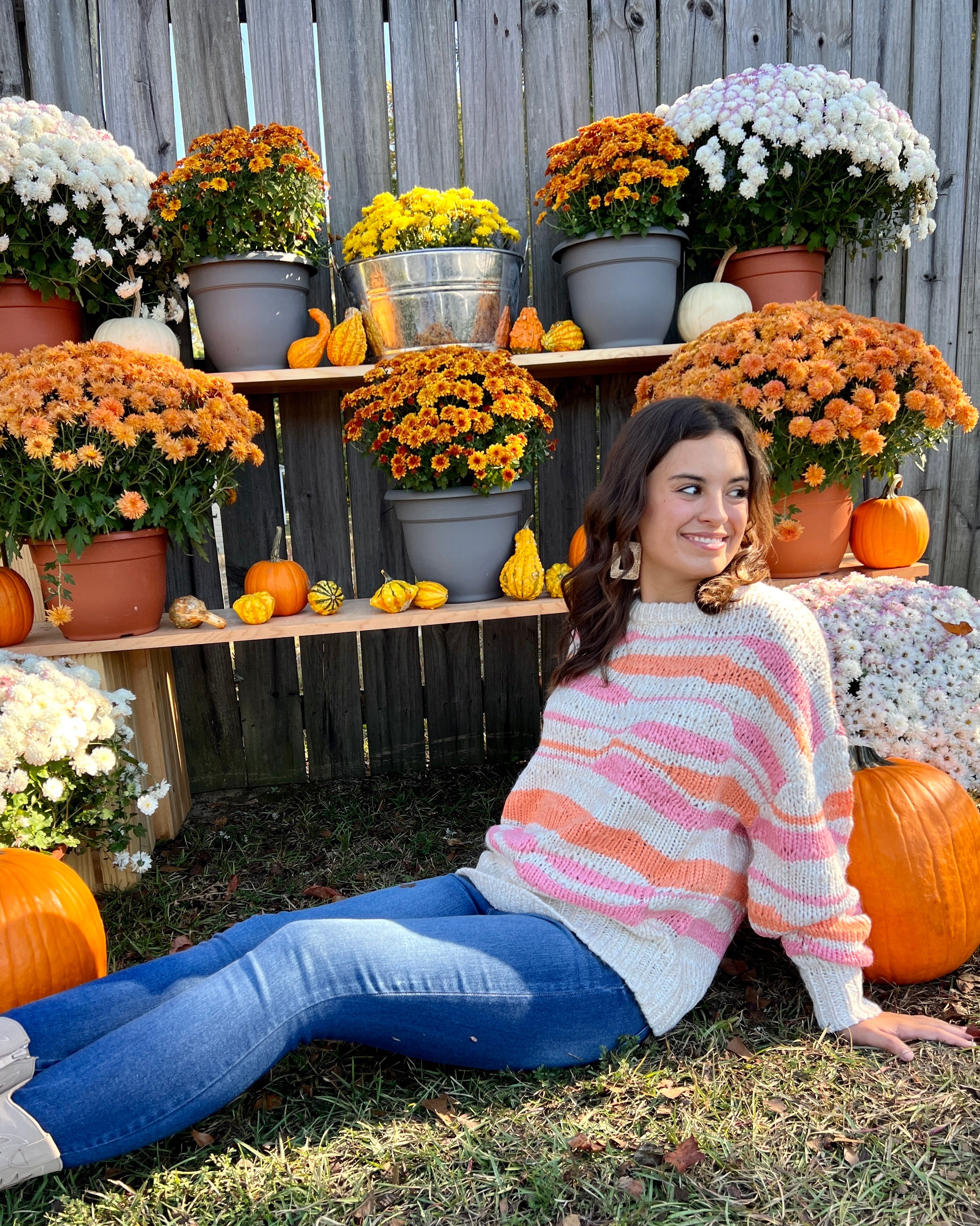 Eyes On You Mango Chunky Stripe Sweater-Shop-Womens-Boutique-Clothing