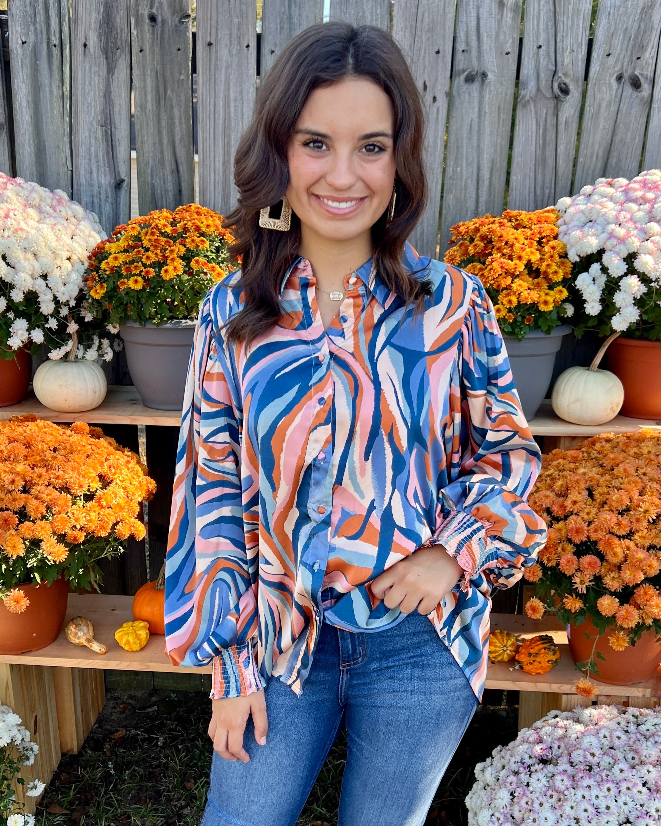 Tell Me More Teal Zebra Print Top-Shop-Womens-Boutique-Clothing