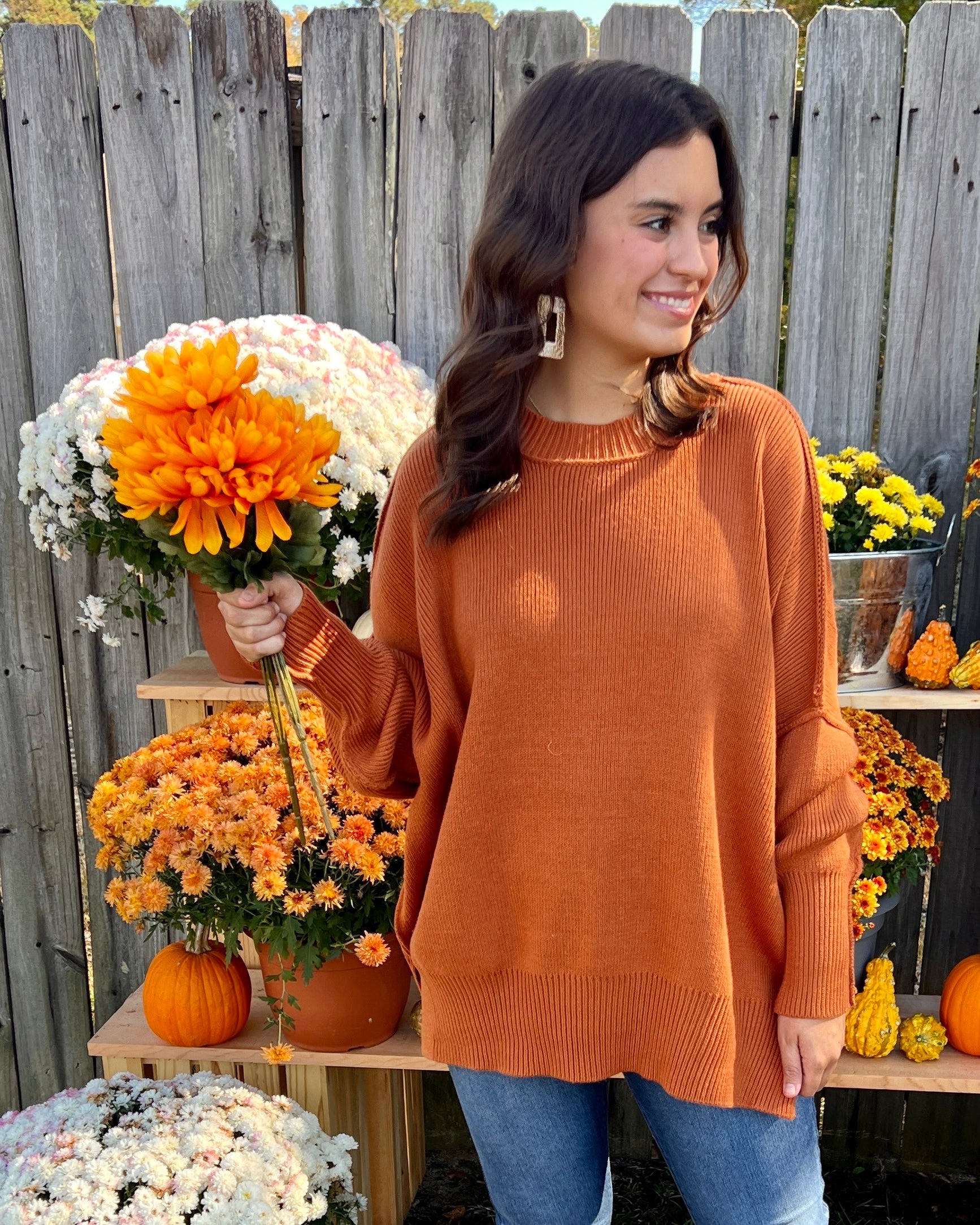 Over Again Camel Oversized Sweater-Shop-Womens-Boutique-Clothing