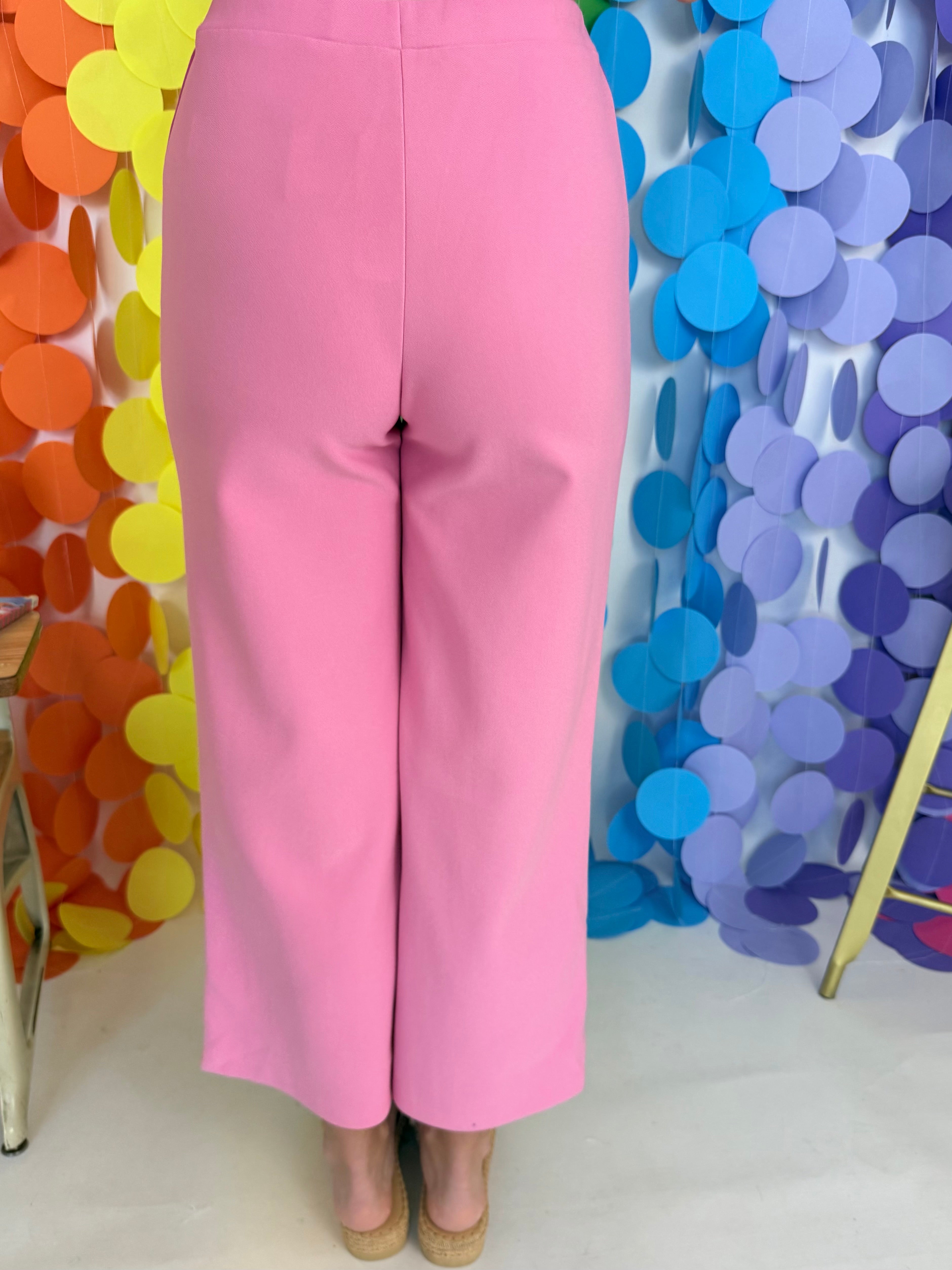 Take Your Pick Pink High Waisted Pants-Shop-Womens-Boutique-Clothing