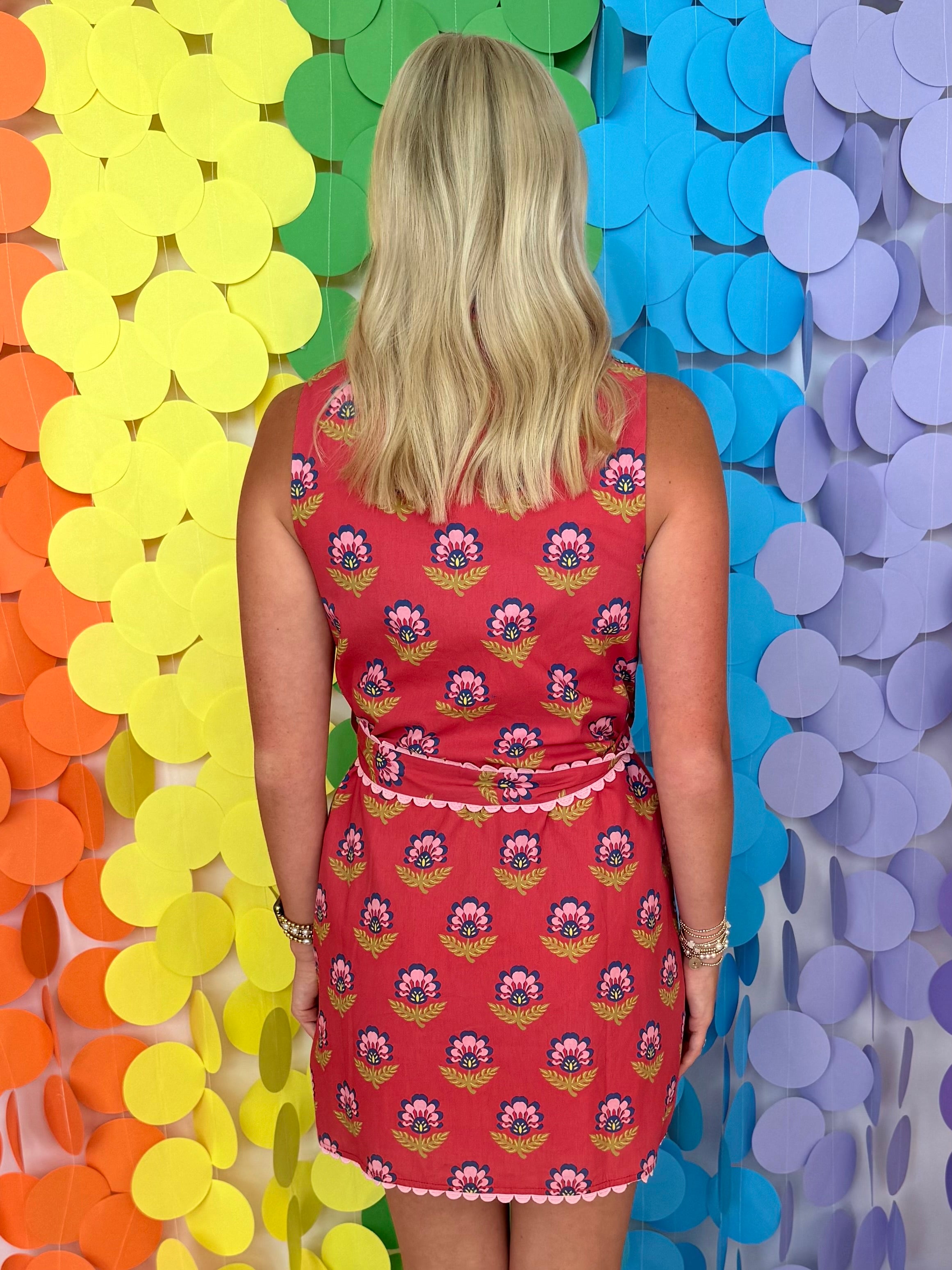 Polished Darling Berry Floral Dress-Shop-Womens-Boutique-Clothing