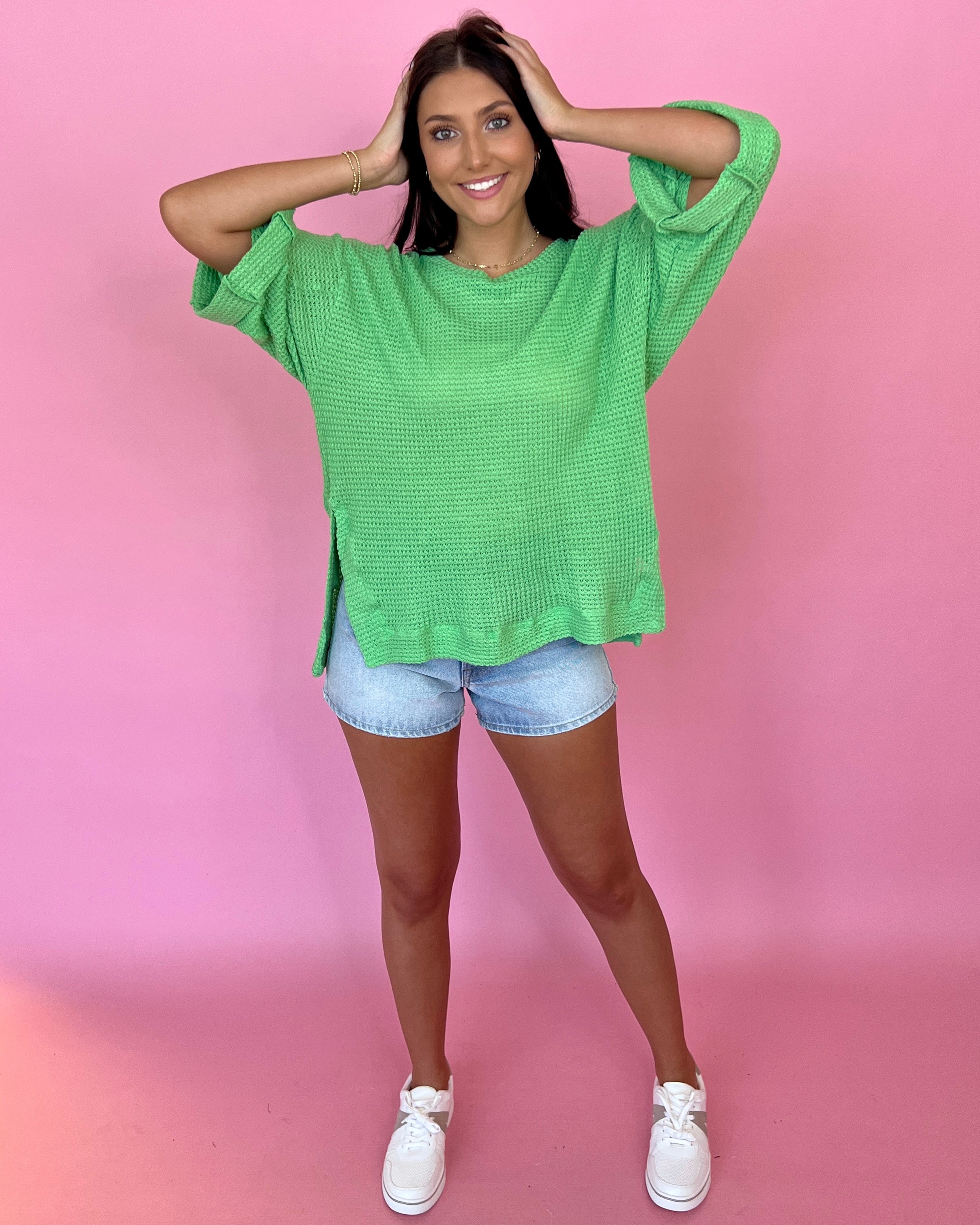 Fun On Weekends Light Denim High Rise Shorts-Shop-Womens-Boutique-Clothing