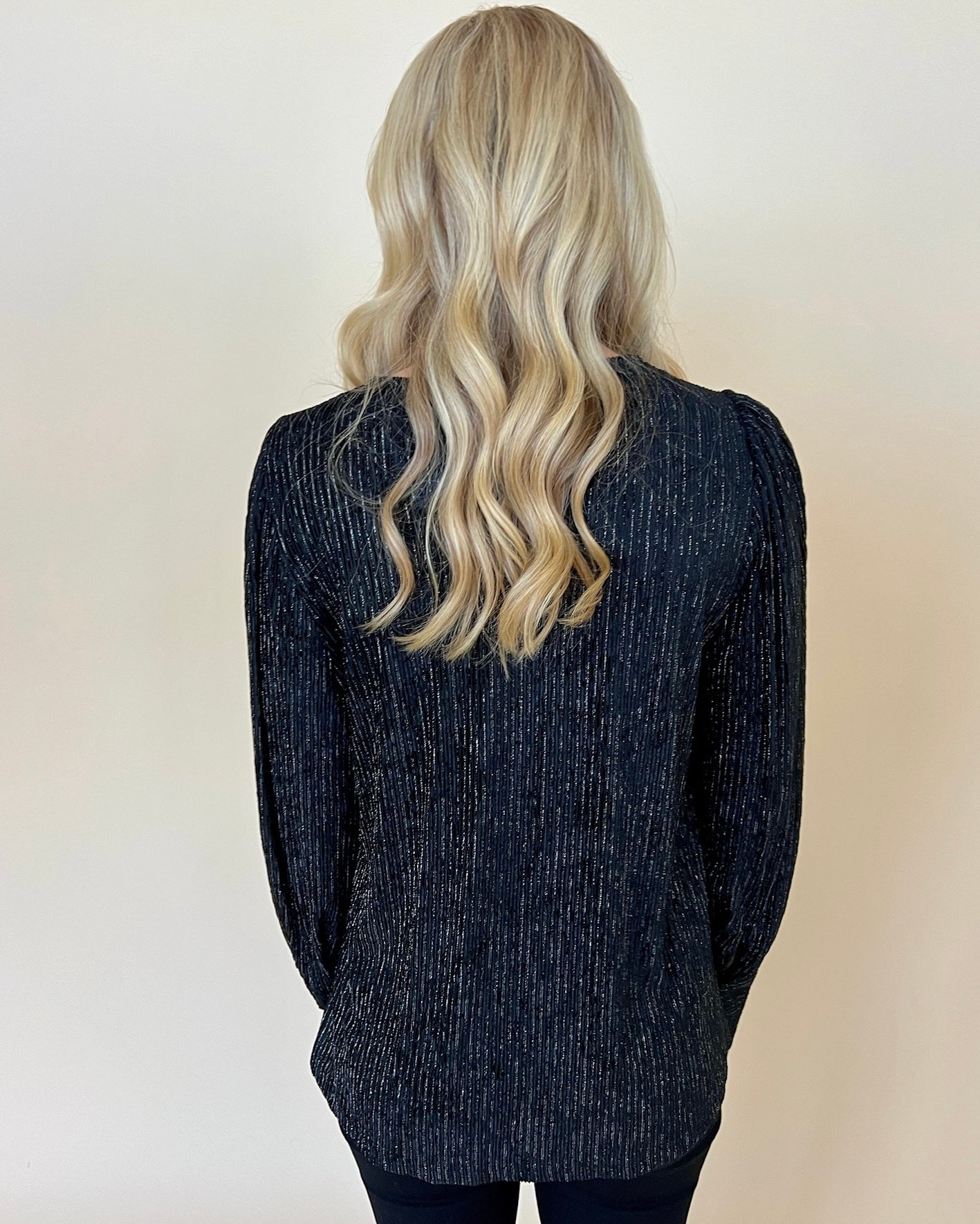 Midnight Star Black Metallic Top-Shop-Womens-Boutique-Clothing