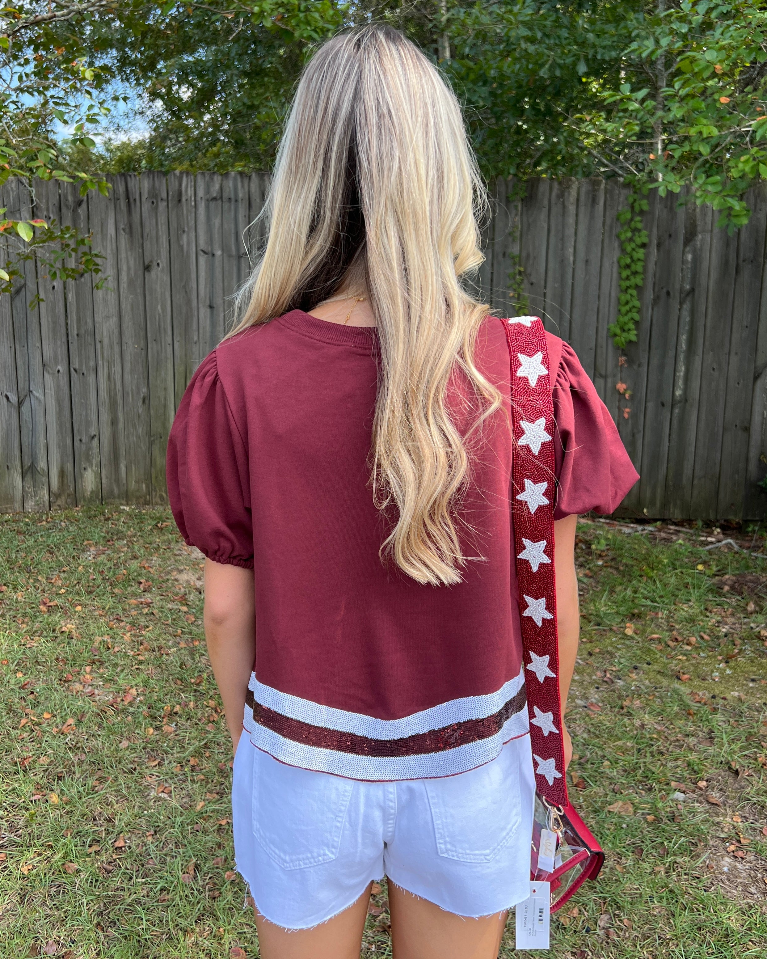 Can't Lose Maroon Sequin Football Top-Shop-Womens-Boutique-Clothing