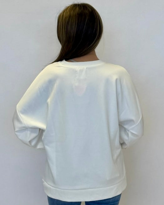 Truly So Ivory Sequin Ribbon Top-Shop-Womens-Boutique-Clothing