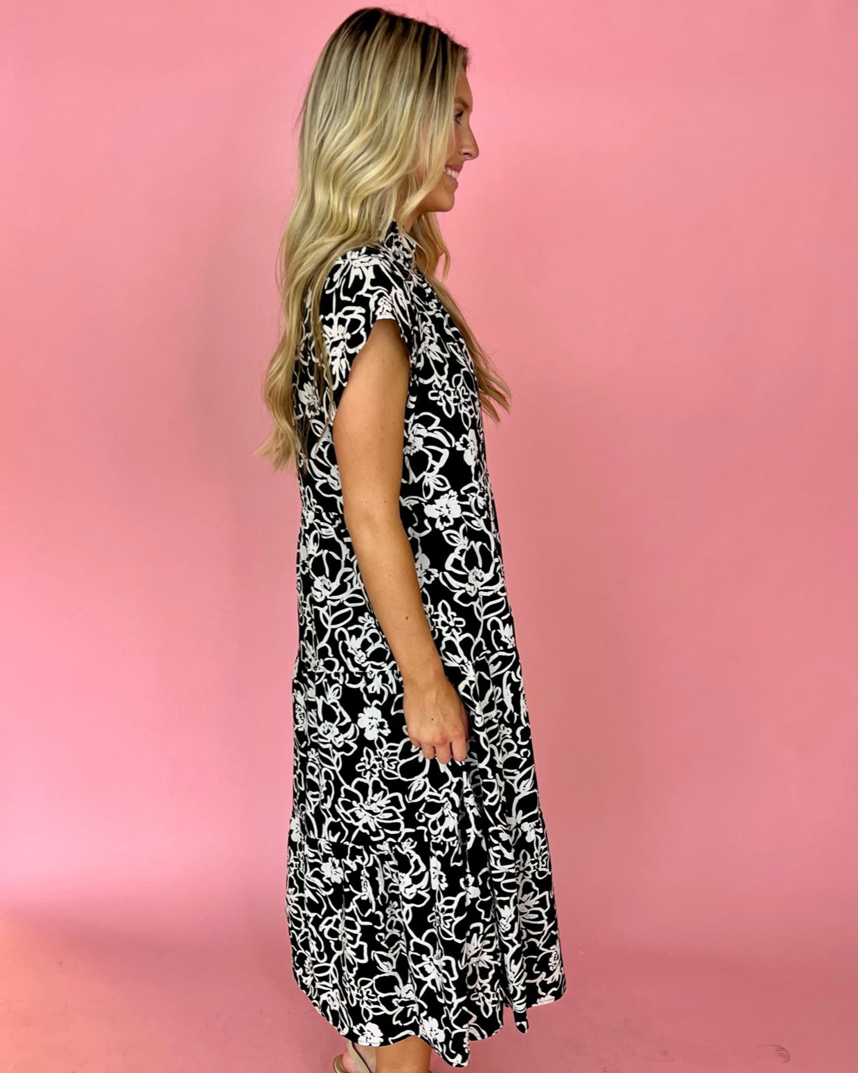 Call It Like I See It Black Tiered Tunic Dress-Shop-Womens-Boutique-Clothing