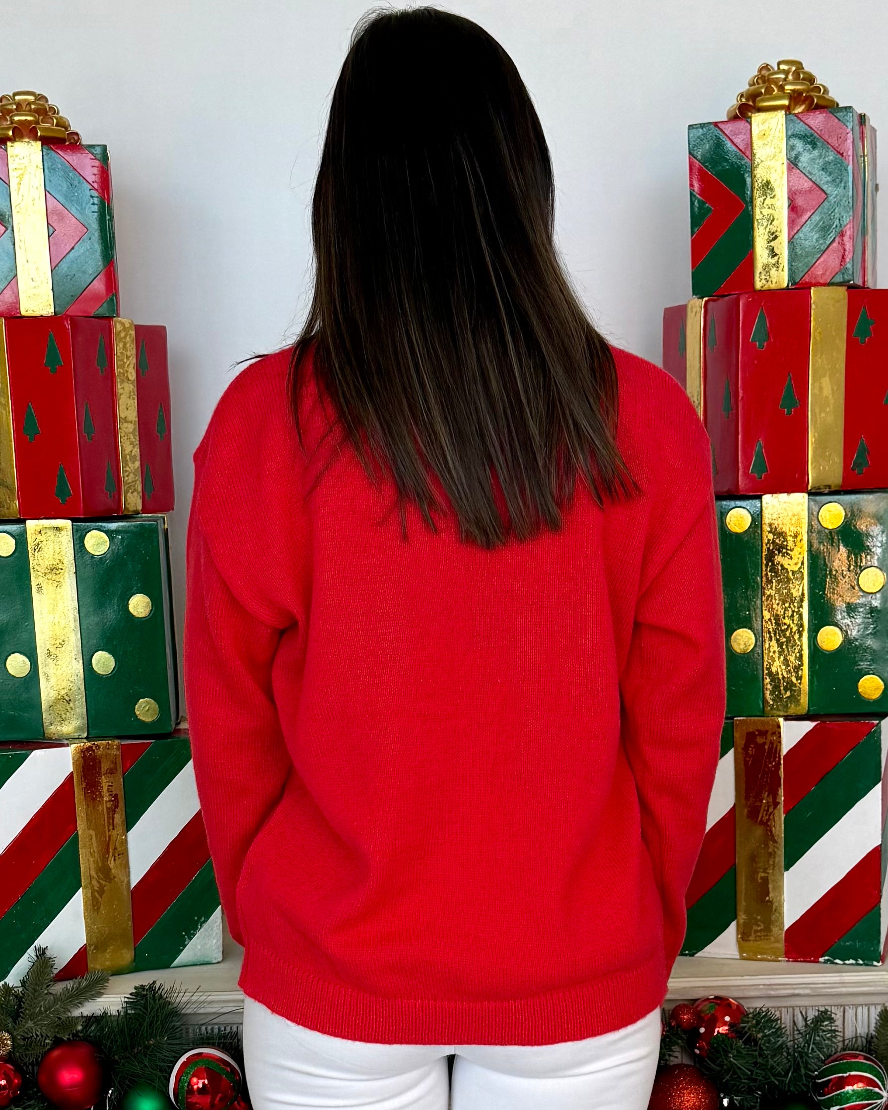 Holiday Season Red Nutcracker Sweater-Shop-Womens-Boutique-Clothing