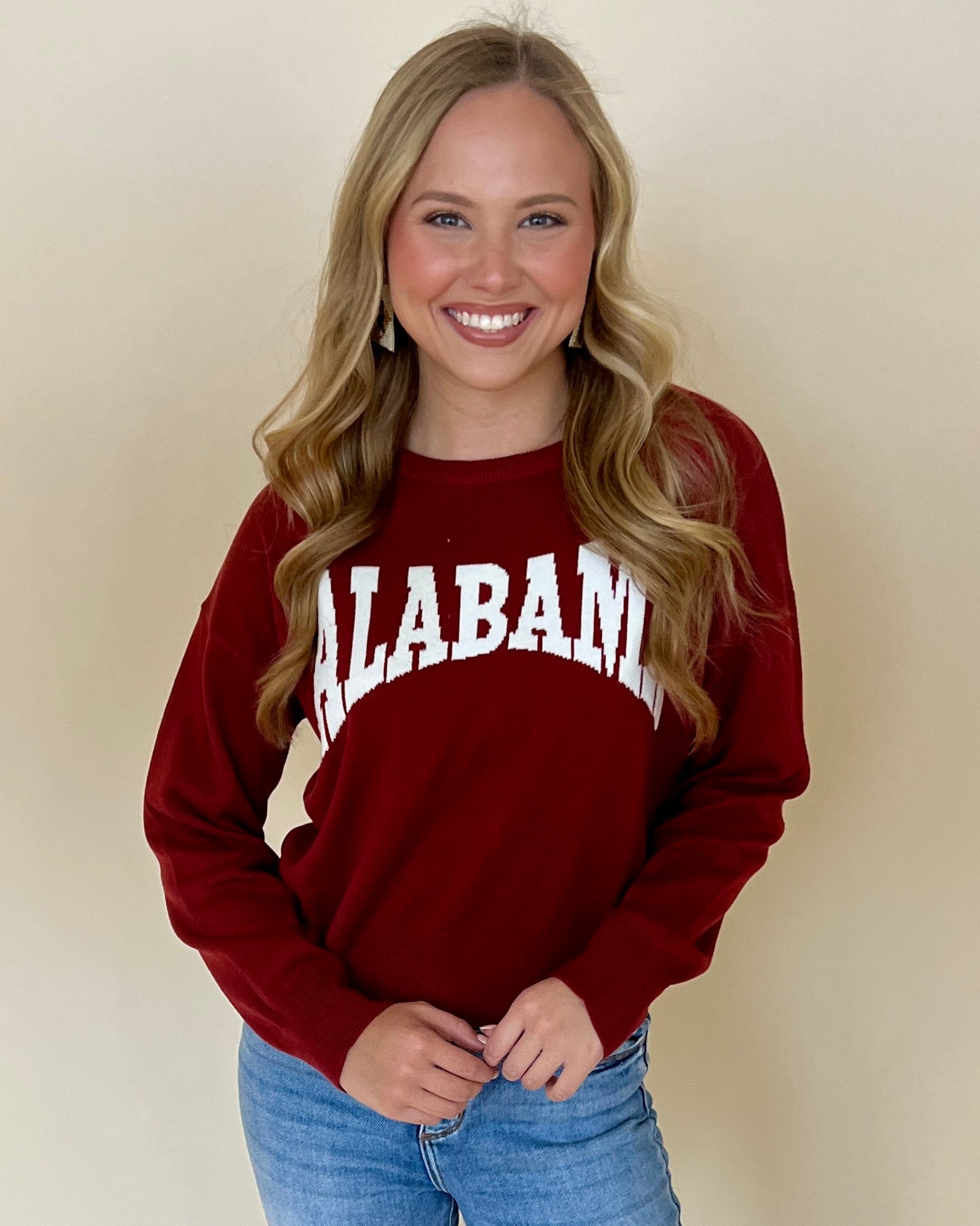 Go Team Sundried Tomato “Alabama” Sweater-Shop-Womens-Boutique-Clothing