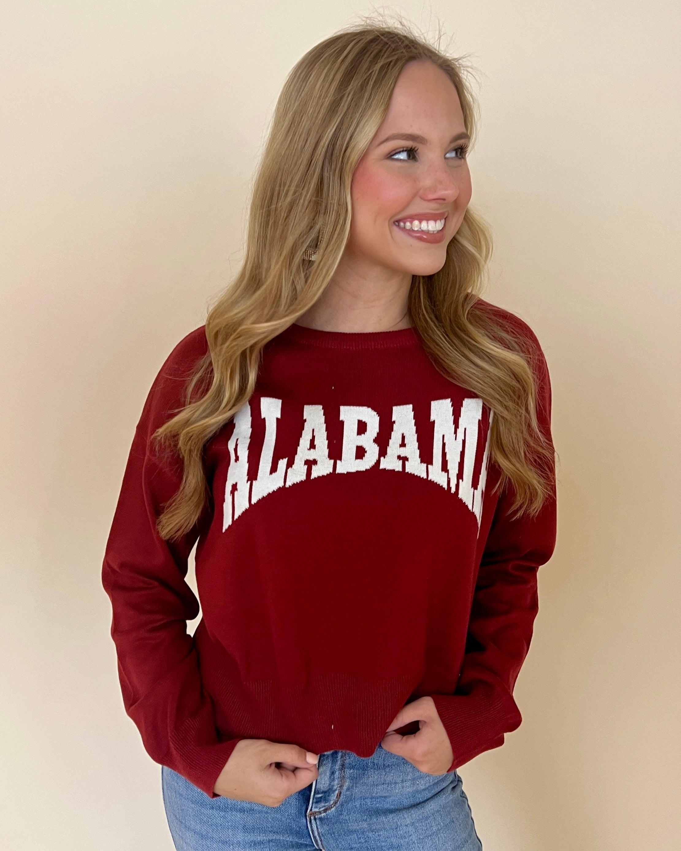 Go Team Sundried Tomato “Alabama” Sweater-Shop-Womens-Boutique-Clothing