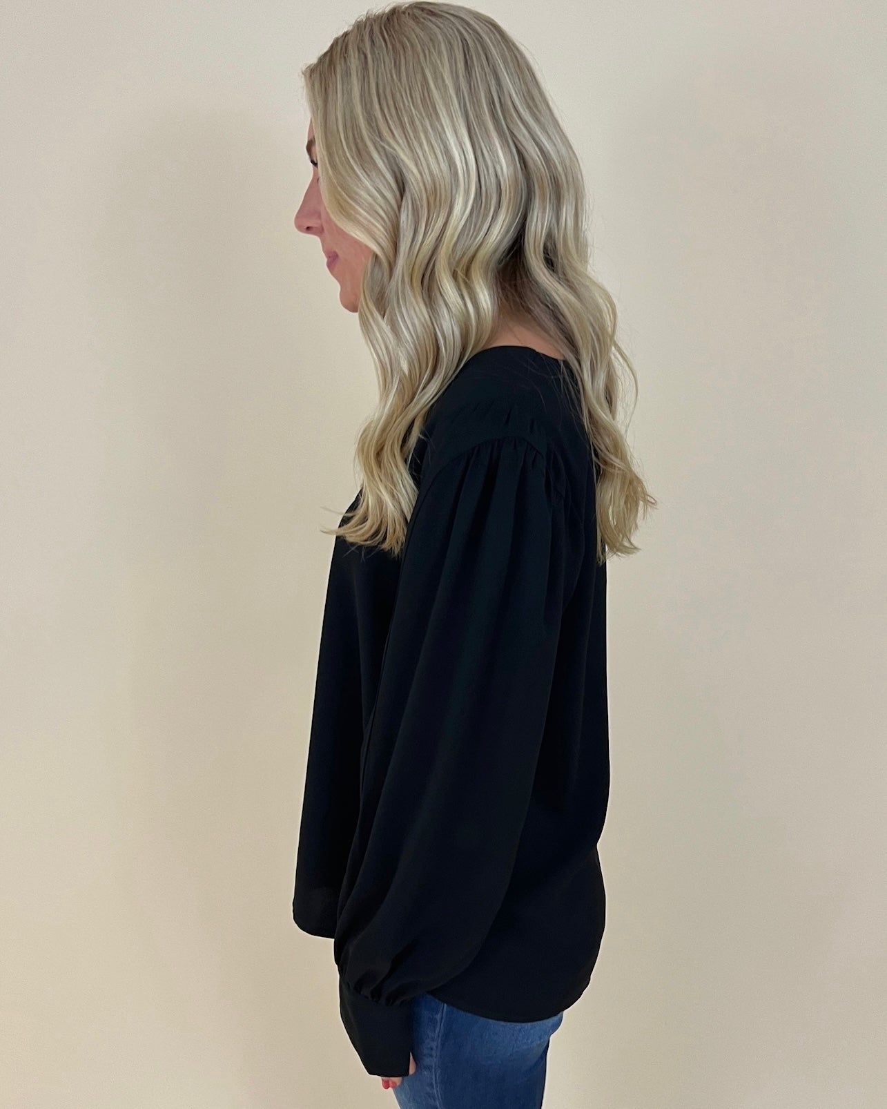 Find You Well Black V-neck Top-Shop-Womens-Boutique-Clothing