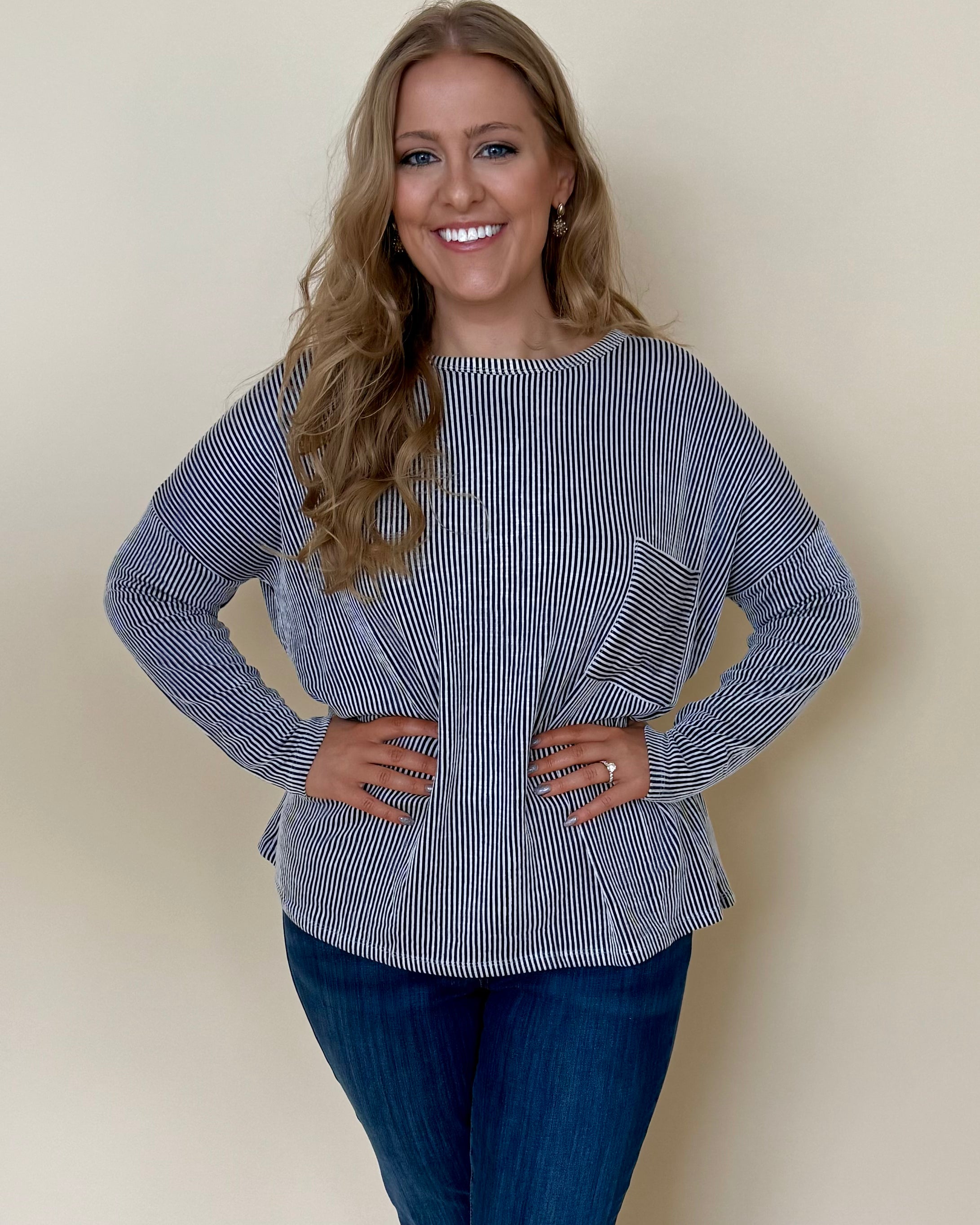 In Between Black Plus Ribbed Top-Shop-Womens-Boutique-Clothing