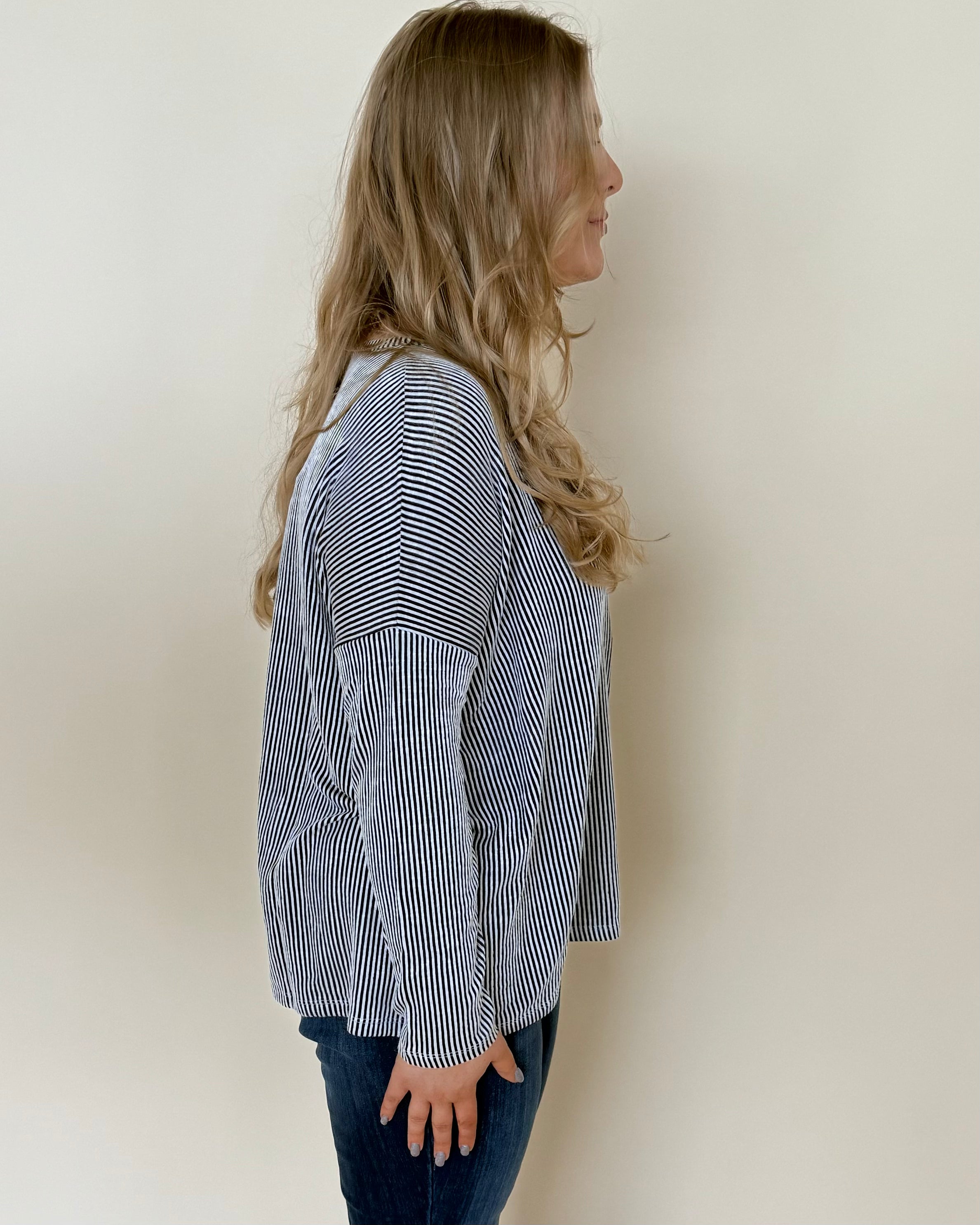 In Between Black Plus Ribbed Top-Shop-Womens-Boutique-Clothing