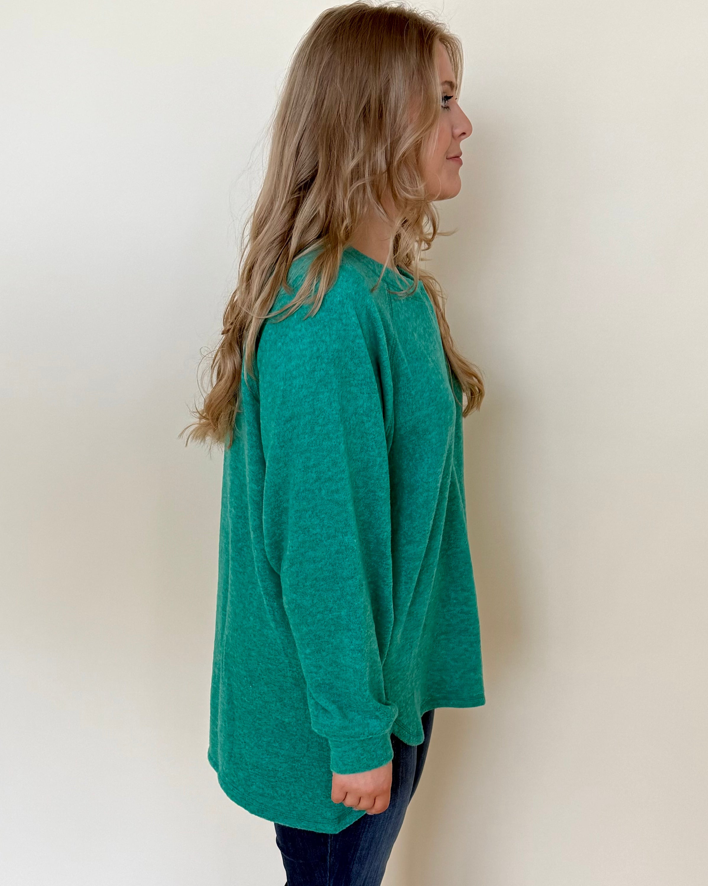 Listen Closely Forest Plus Henley Sweater-Shop-Womens-Boutique-Clothing