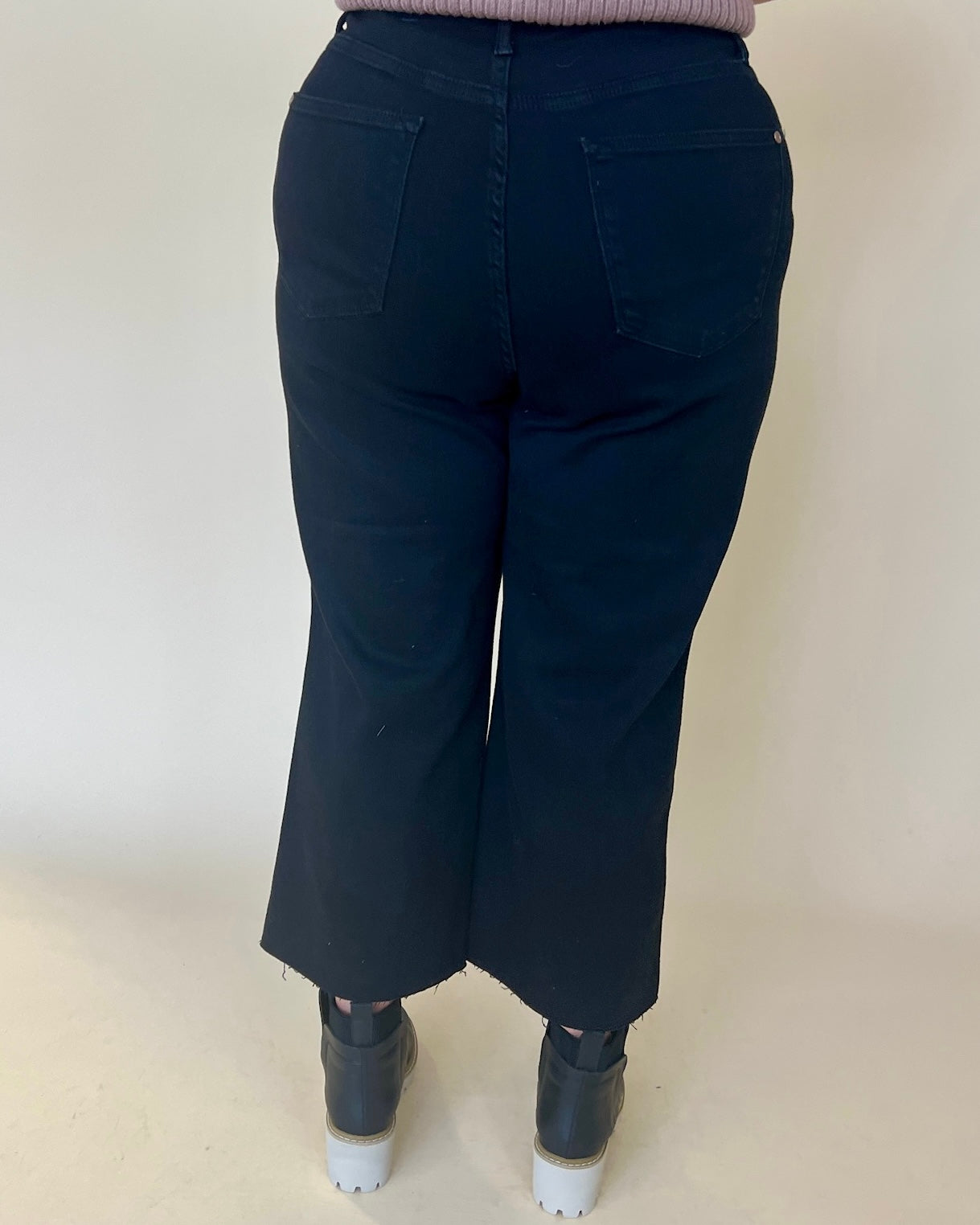 Moving Slow Black Plus High Waist Tummy Control Jeans-Shop-Womens-Boutique-Clothing