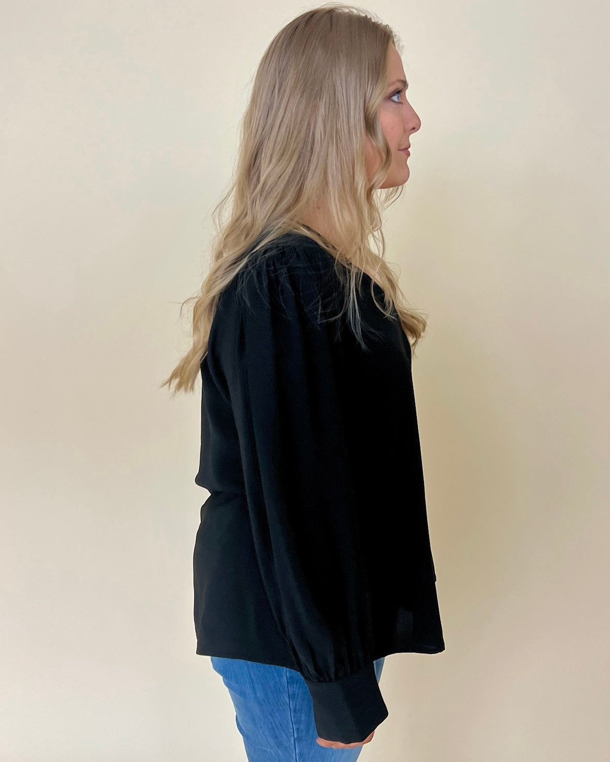 Find You Well Black Plus V-neck Top-Shop-Womens-Boutique-Clothing