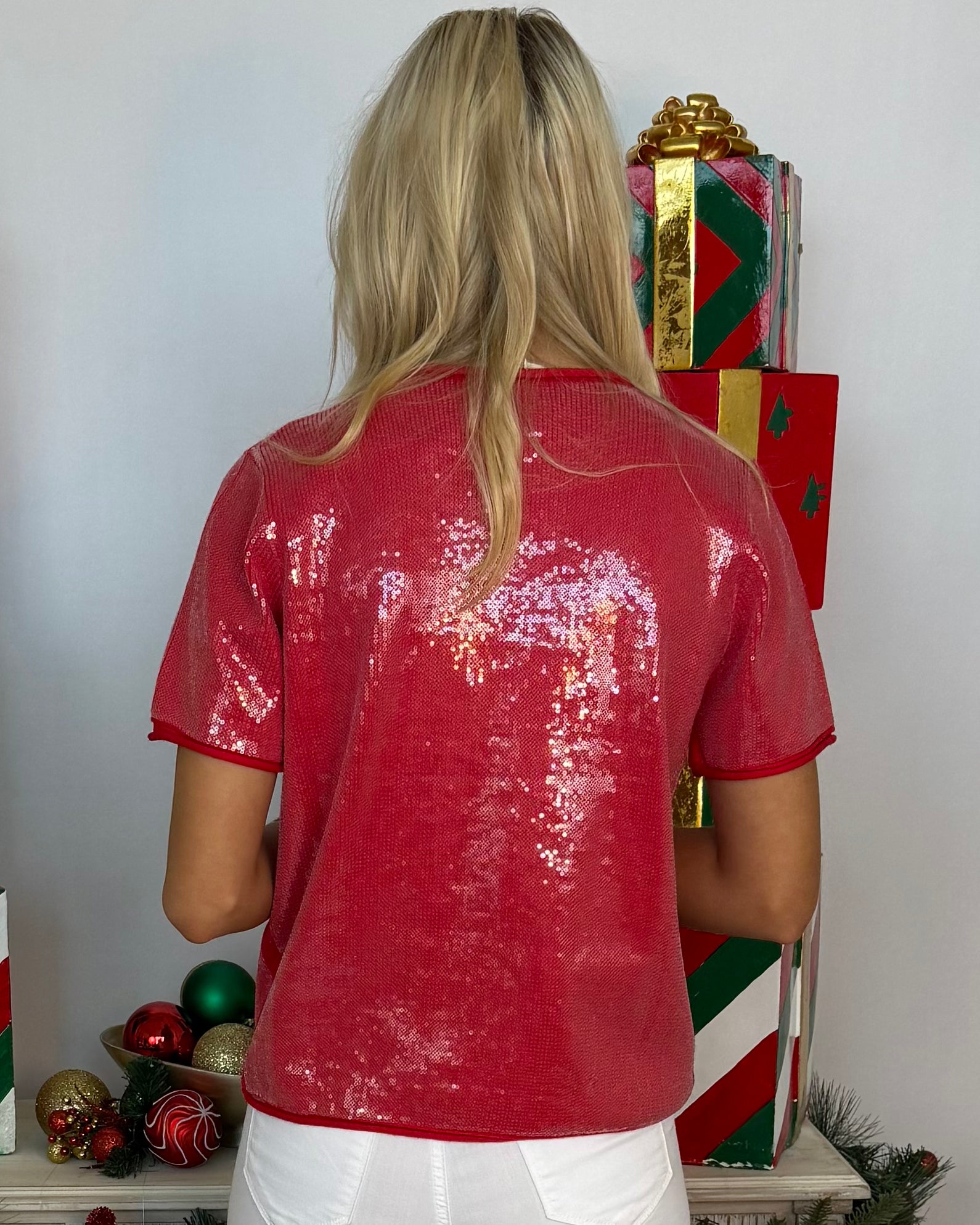 Ain't It Fun Red Sequin Top-Shop-Womens-Boutique-Clothing