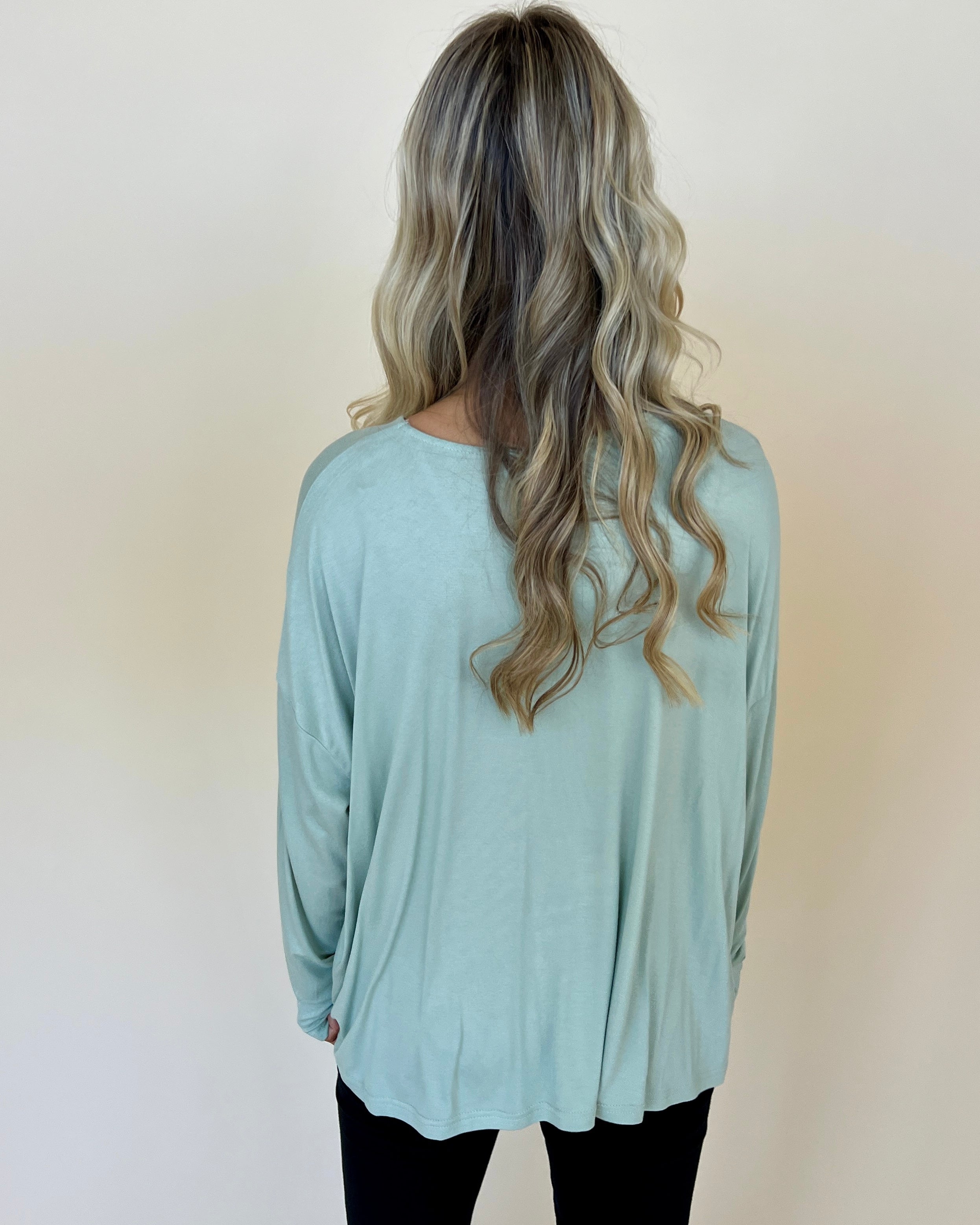 Days Gone By Lt Sage Knit Top-Shop-Womens-Boutique-Clothing