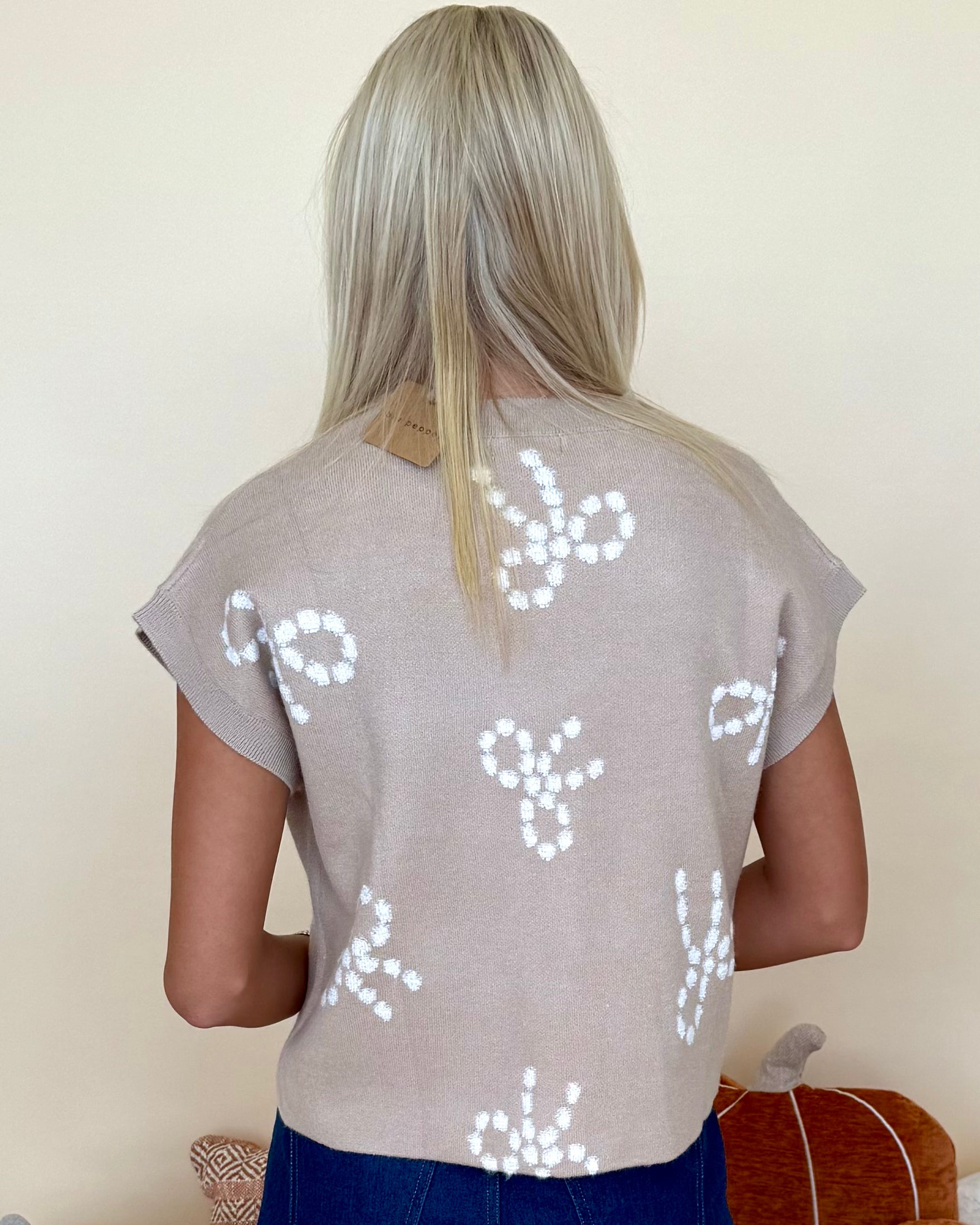 In Her Moment Khaki Bow Sweater-Shop-Womens-Boutique-Clothing