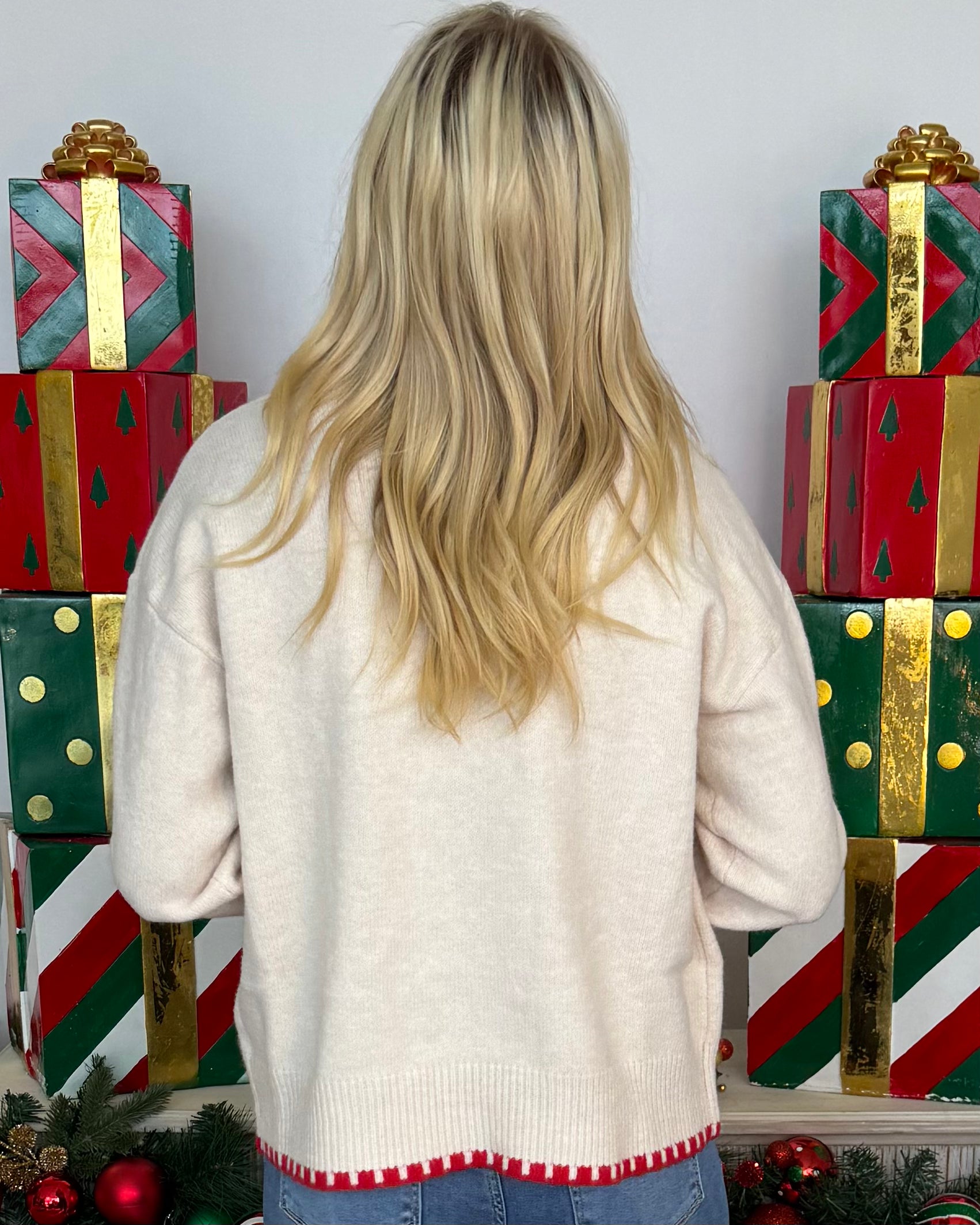 Holiday Cheer Ivory Rudolph Sweater-Shop-Womens-Boutique-Clothing