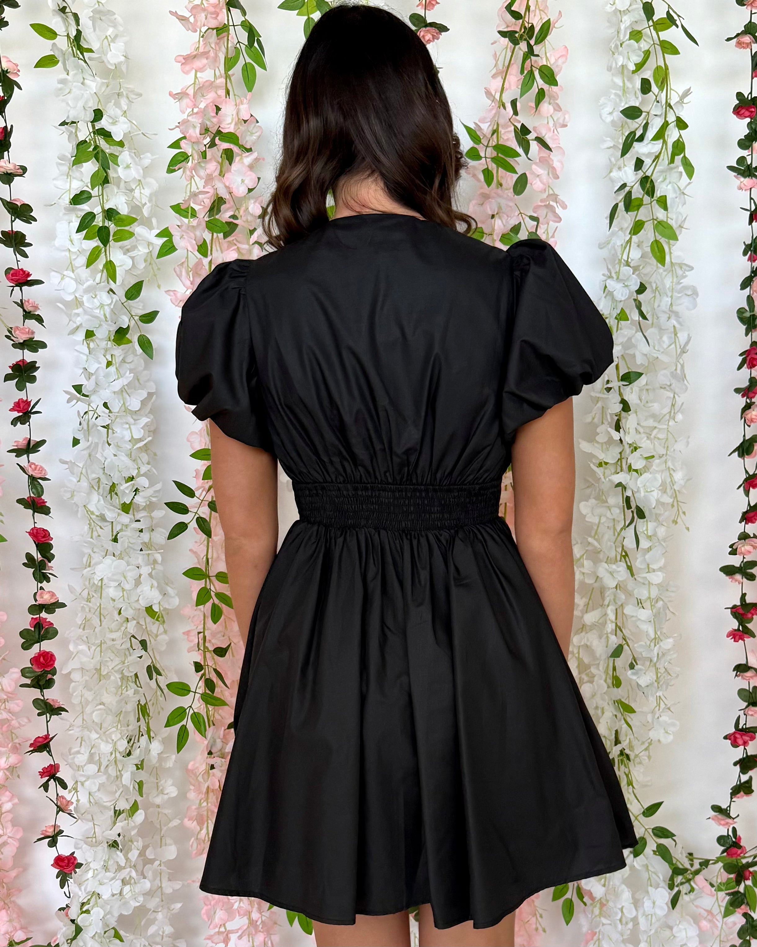 Tell Me Why Black Bow Dress-Shop-Womens-Boutique-Clothing