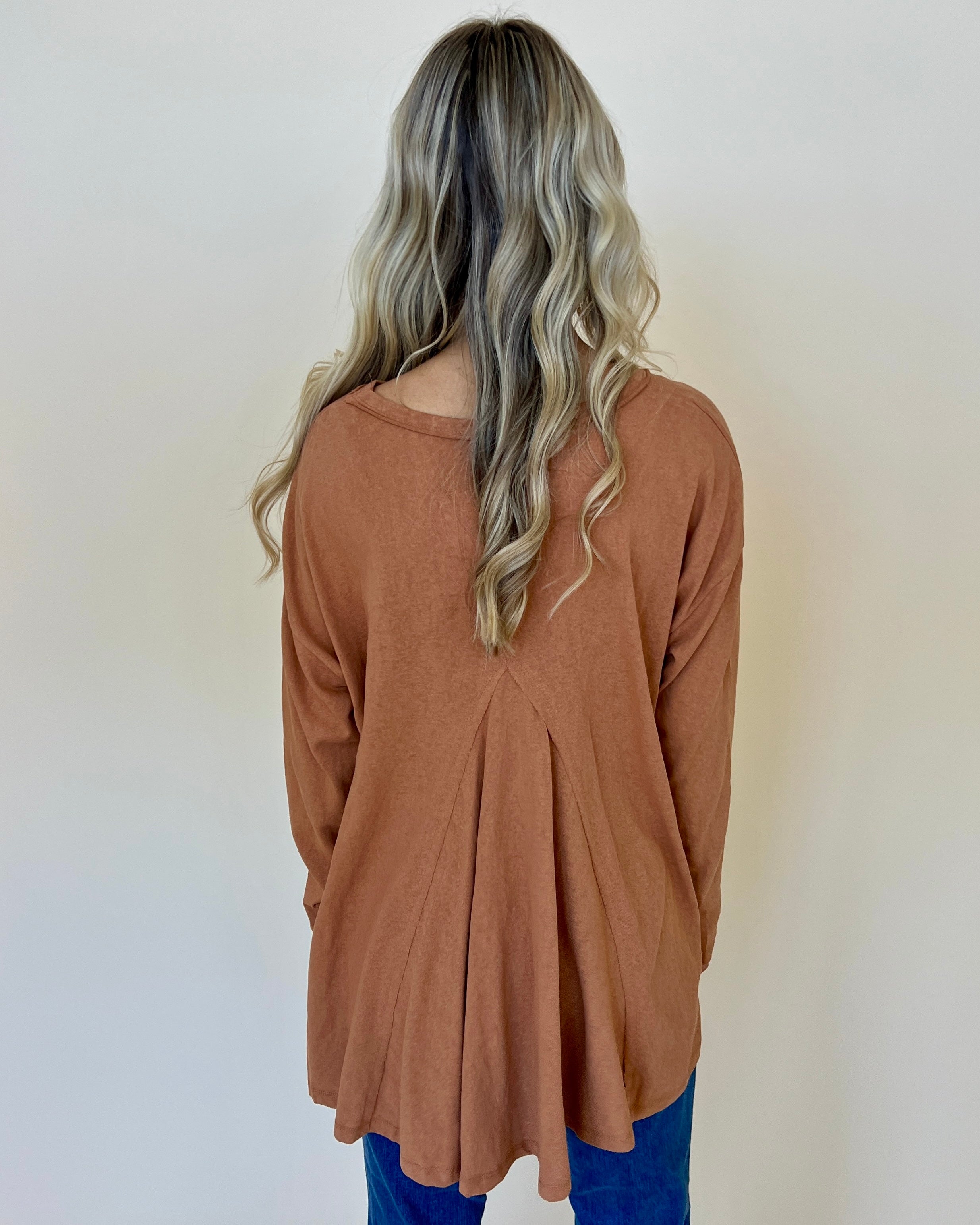 Your Exceptional Pumpkin Latte Cotton Slub Top-Shop-Womens-Boutique-Clothing