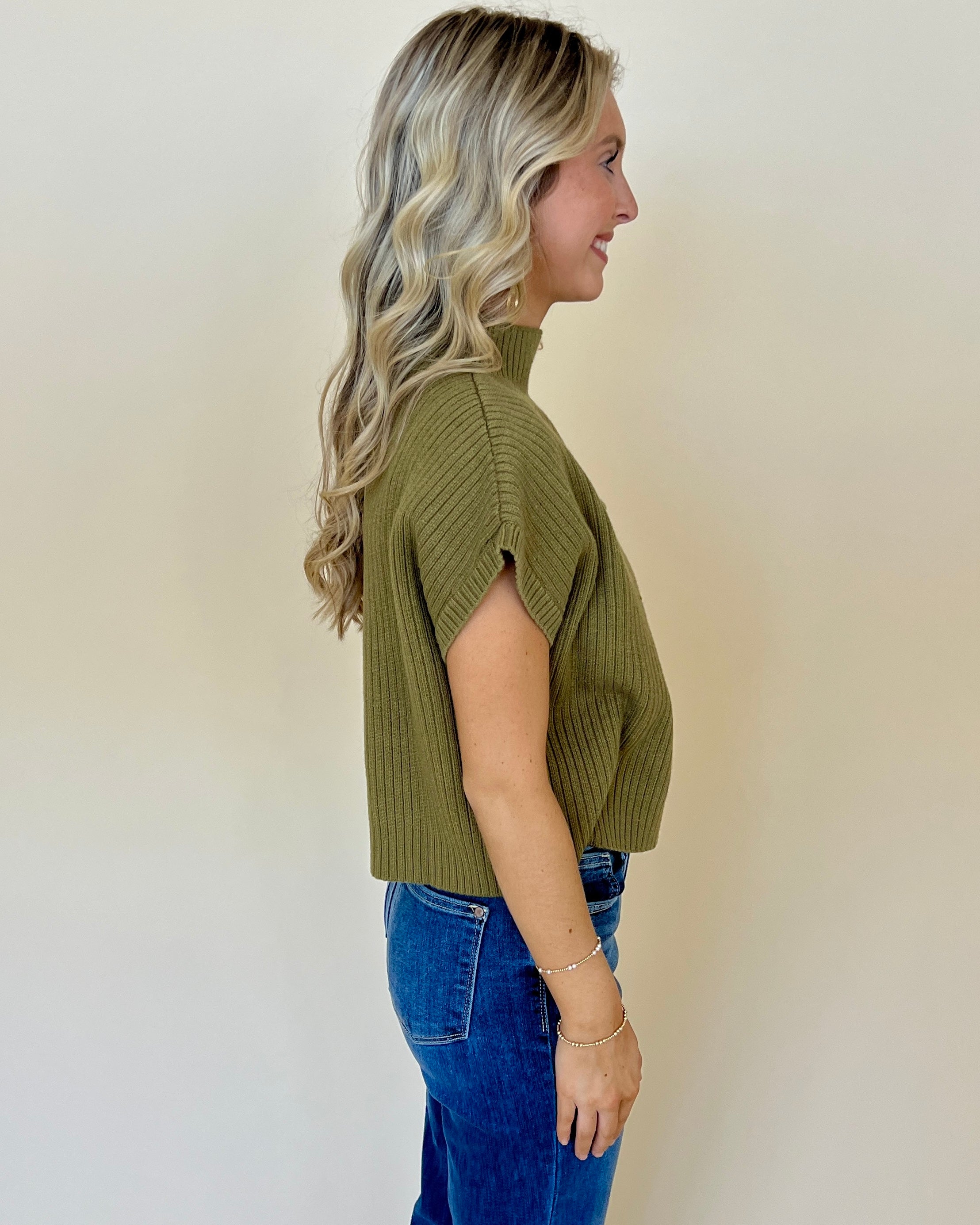 Still Holding On Olive Pocket Sweater-Shop-Womens-Boutique-Clothing