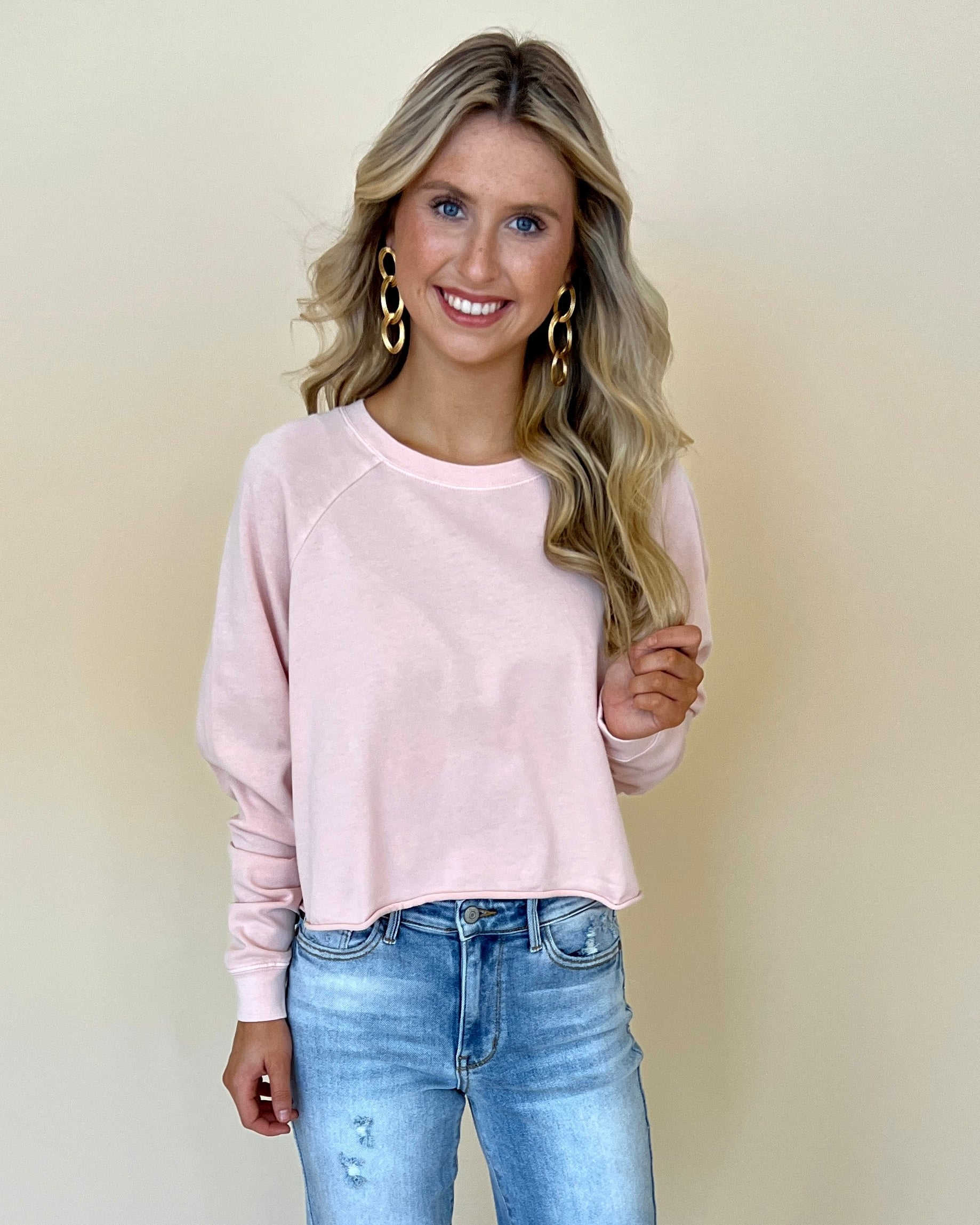 Porch Swing Kisses Dusty Pink Crop Top-Shop-Womens-Boutique-Clothing