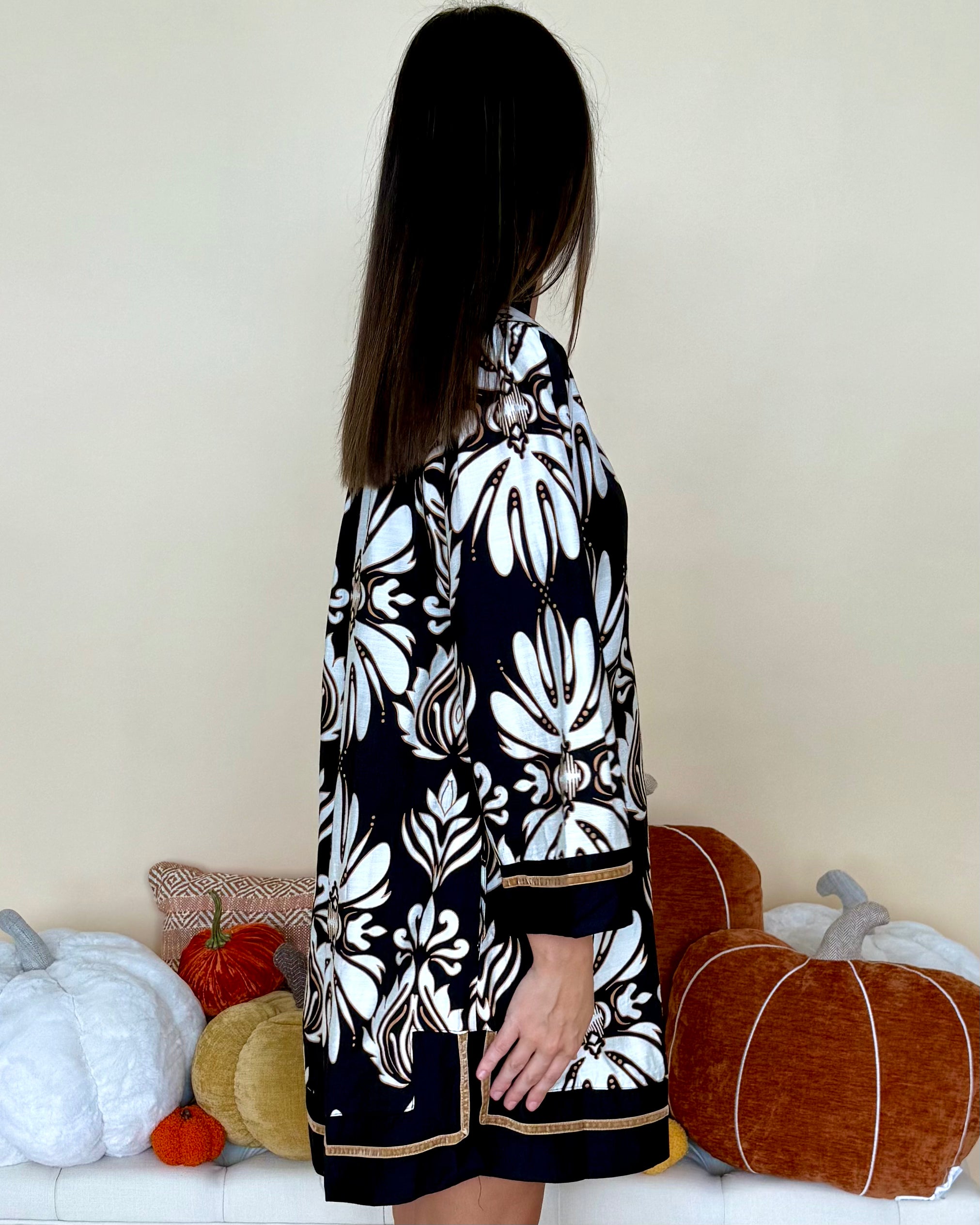 Reasons Why Black Mix Baroque Floral Mini Dress-Shop-Womens-Boutique-Clothing