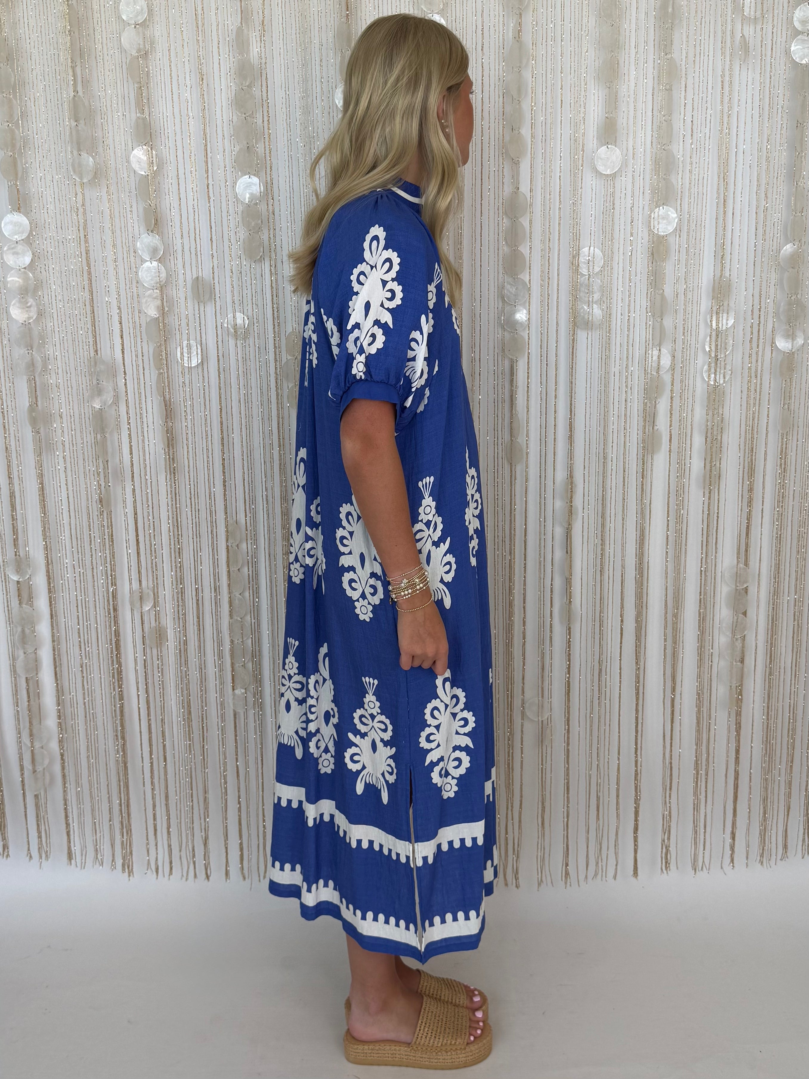 Wishful Thinking Cobalt Midi Dress-Shop-Womens-Boutique-Clothing