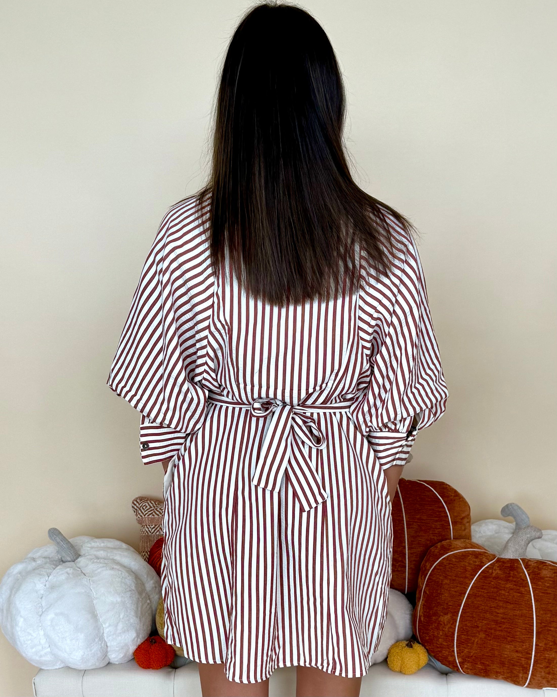 Uptown Ease Brick Front Tie Dress-Shop-Womens-Boutique-Clothing