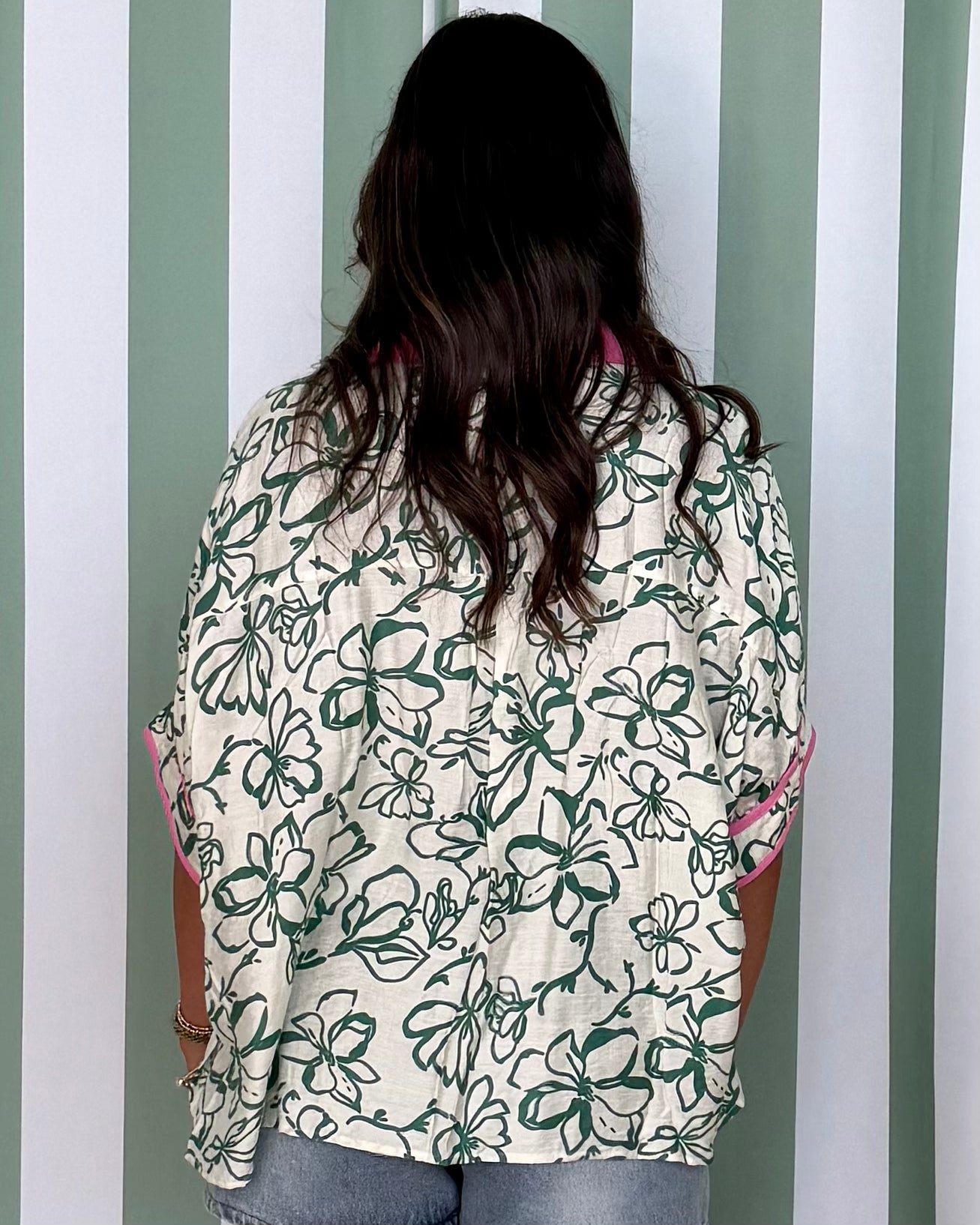 Flrity Moments Green Floral Band Top-Shop-Womens-Boutique-Clothing