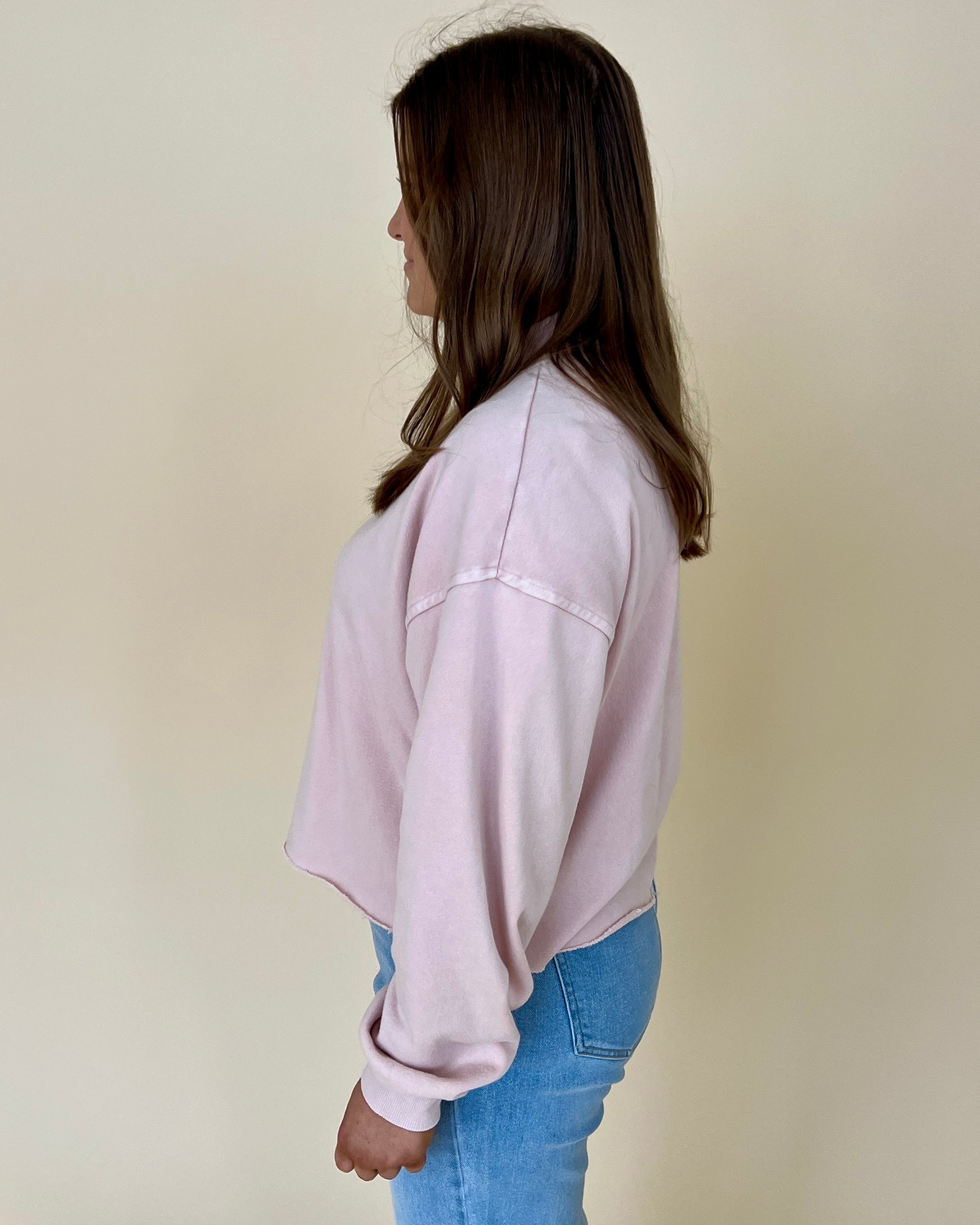 Just A Dream Dusty Pink Cropped Dolman Top-Shop-Womens-Boutique-Clothing