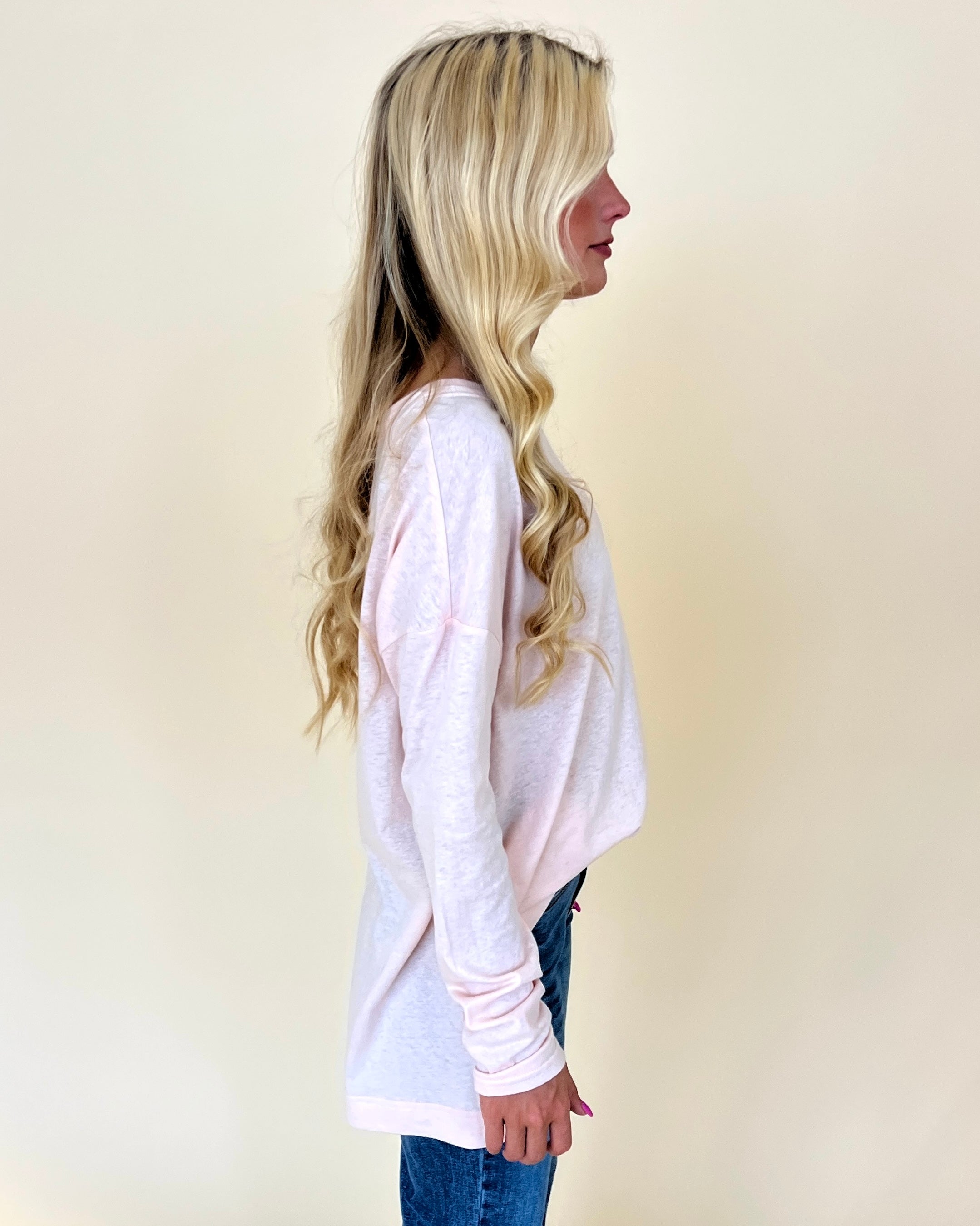 Casually Cute Dusty Pink Basic Top-Shop-Womens-Boutique-Clothing