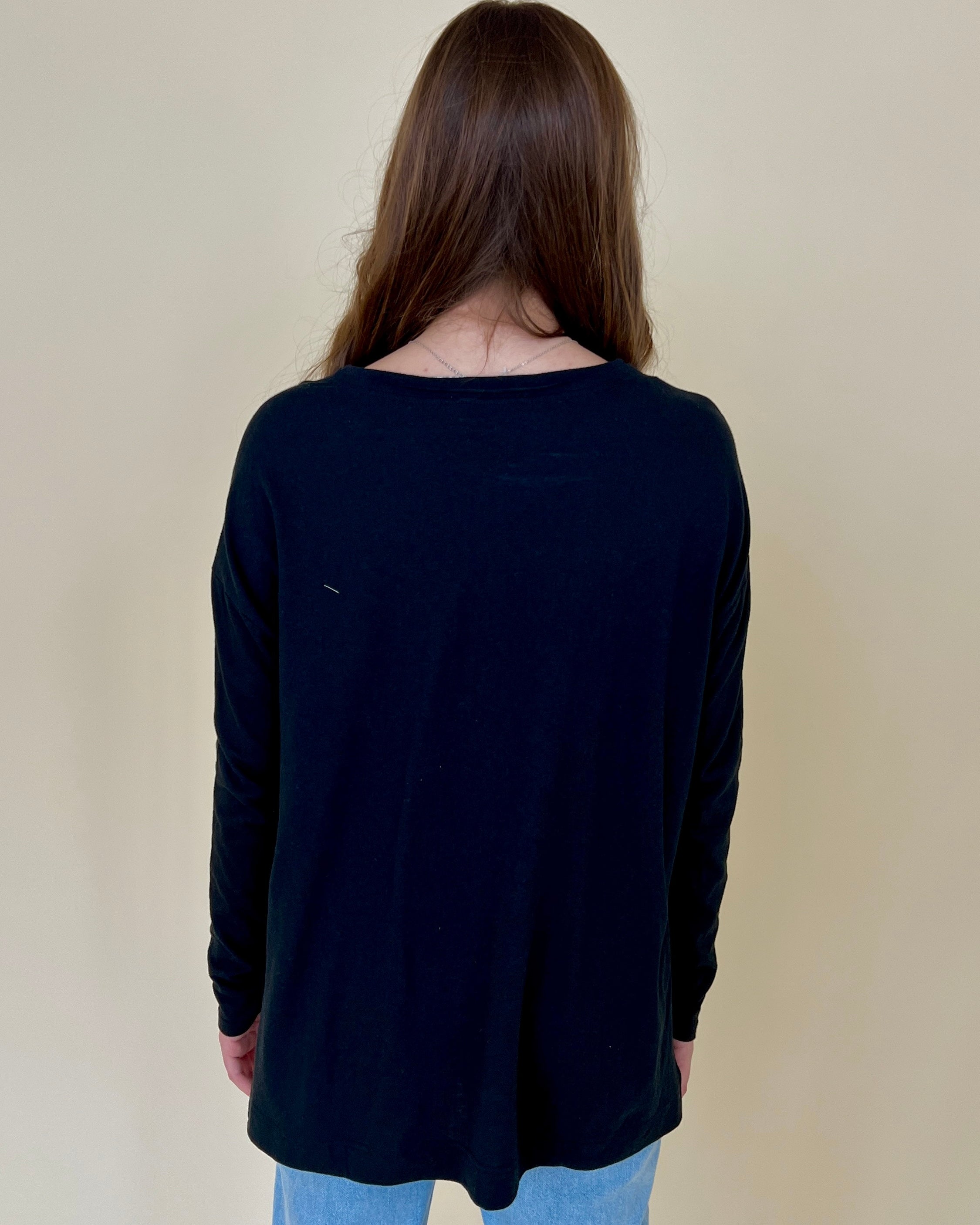 Casually Cute Black Basic Top-Shop-Womens-Boutique-Clothing