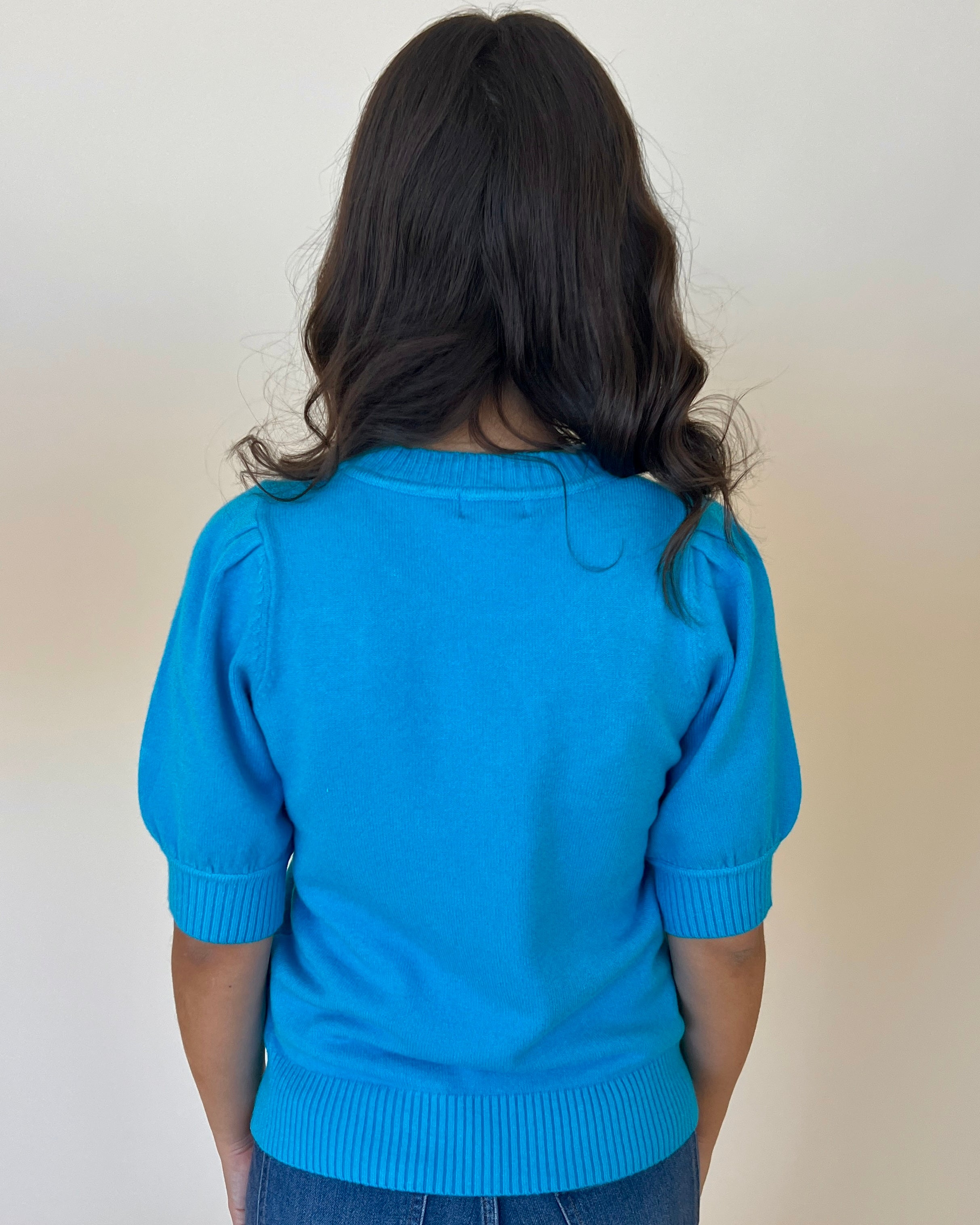 Be Prepared Teal Blue Sweater-Shop-Womens-Boutique-Clothing