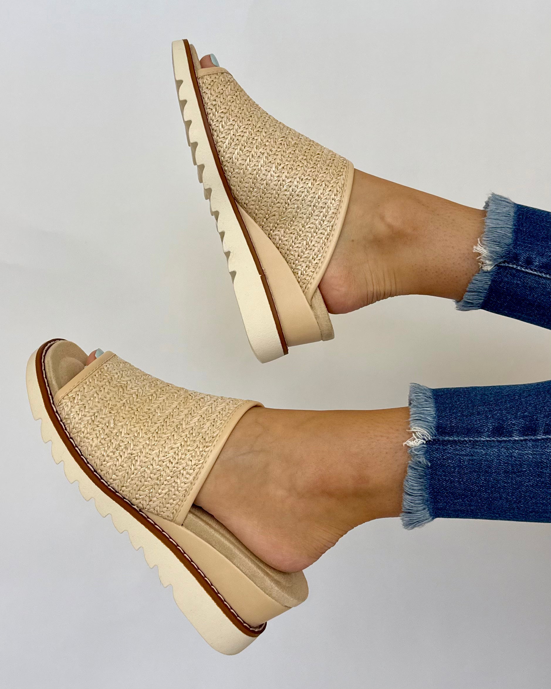 Joan Gold Comb Strap Platform Wedge-Shop-Womens-Boutique-Clothing