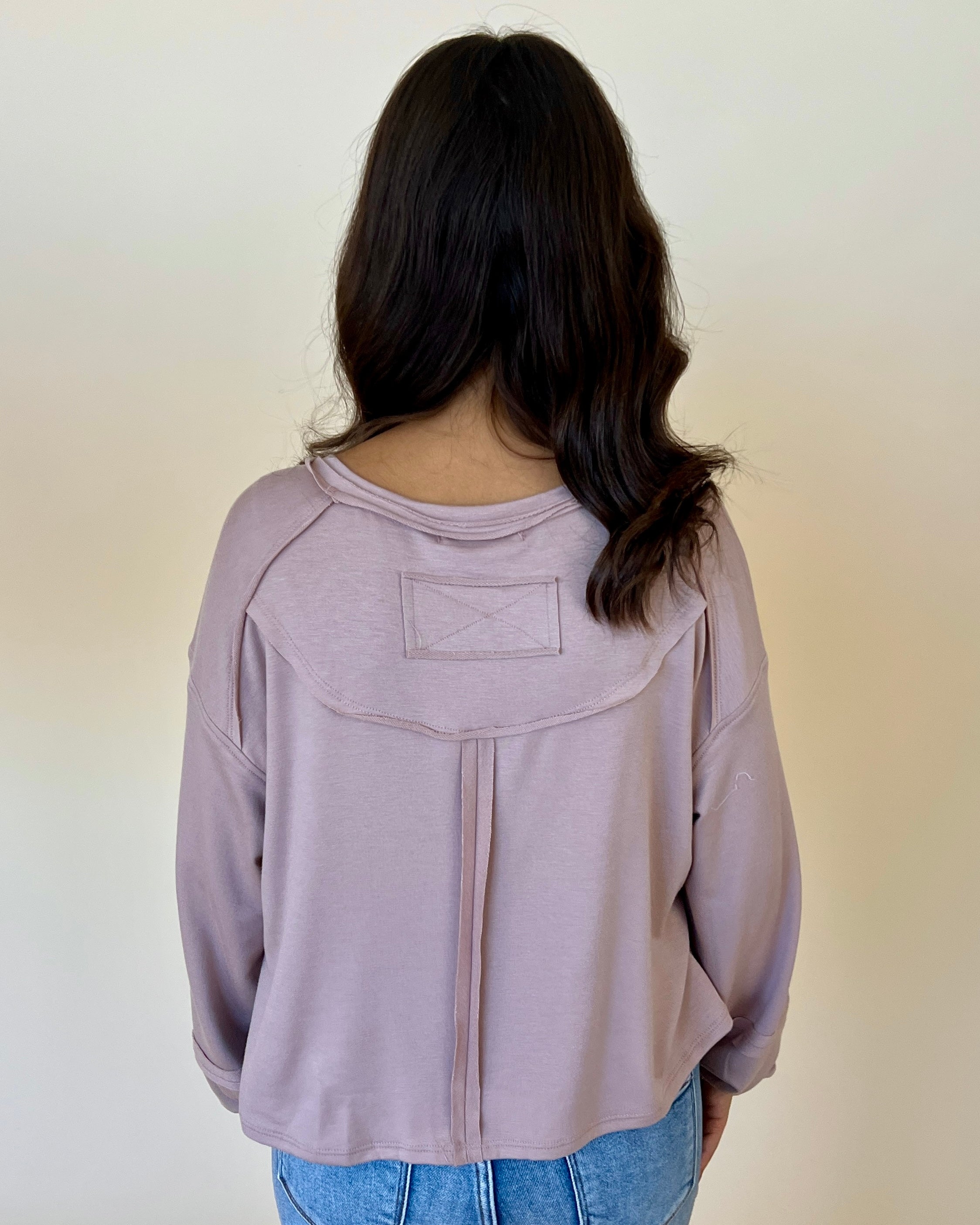 Give It Up Mocha French Terry Top-Shop-Womens-Boutique-Clothing