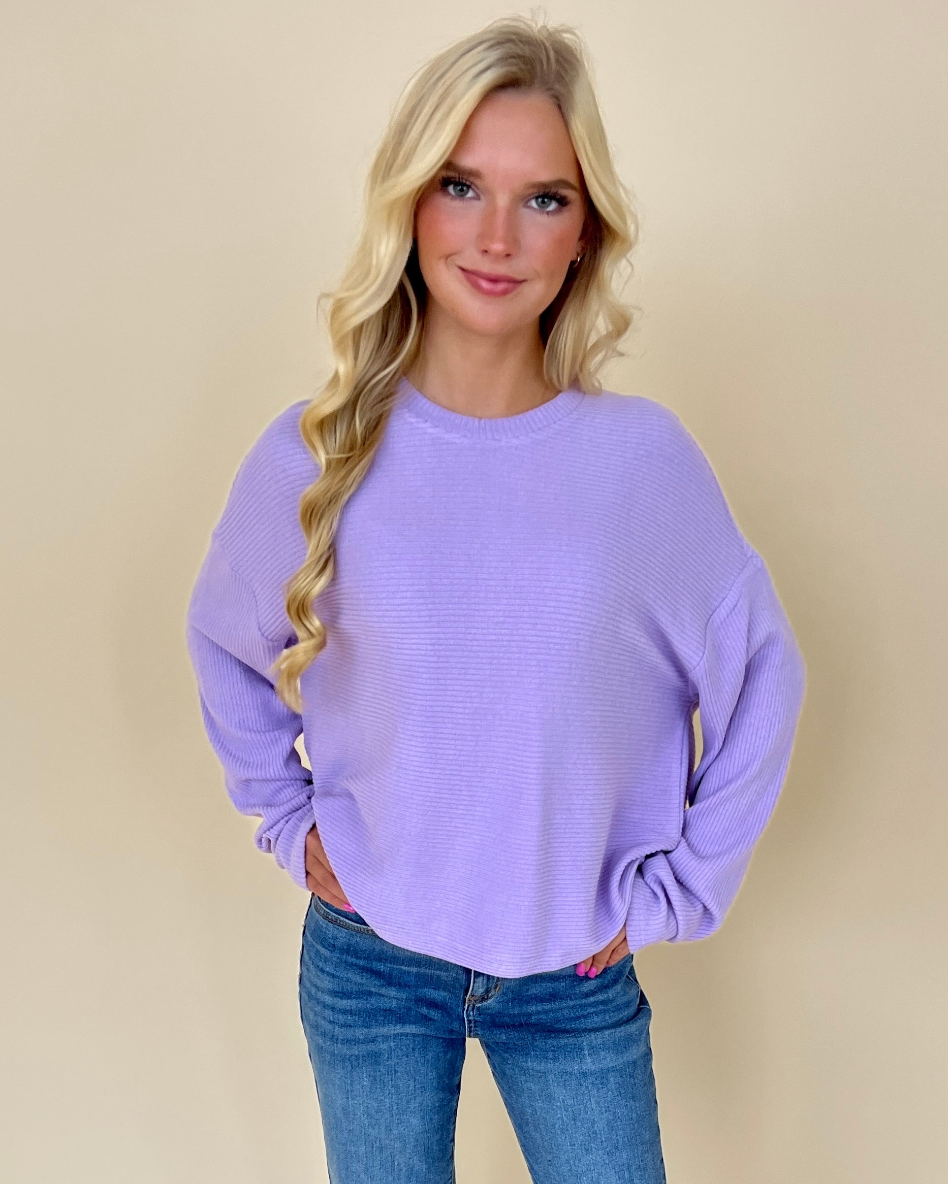 Finally Over Taro Cropped Rib Top-Shop-Womens-Boutique-Clothing