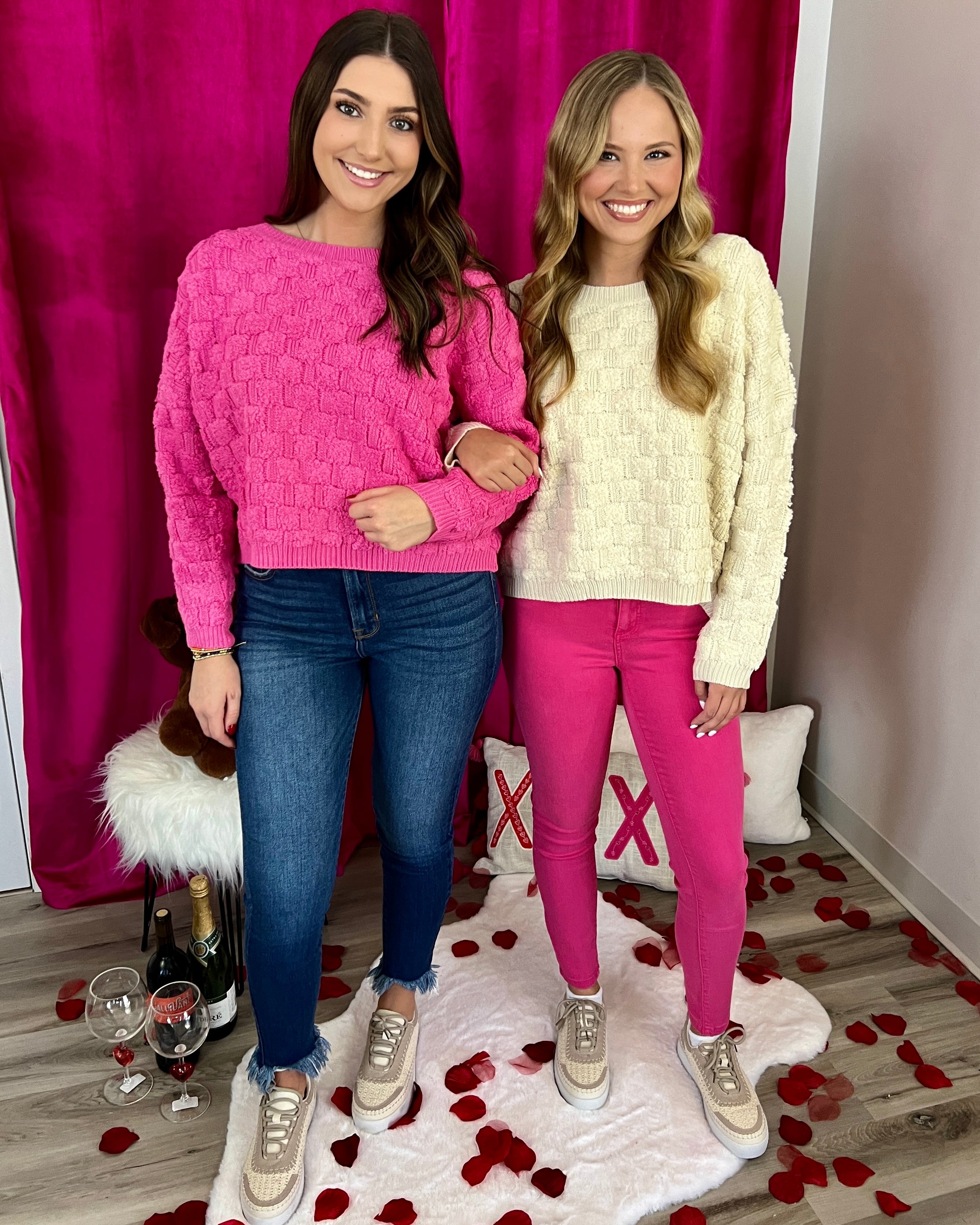 Heartwarming Oatmeal Textured Sweater-Shop-Womens-Boutique-Clothing