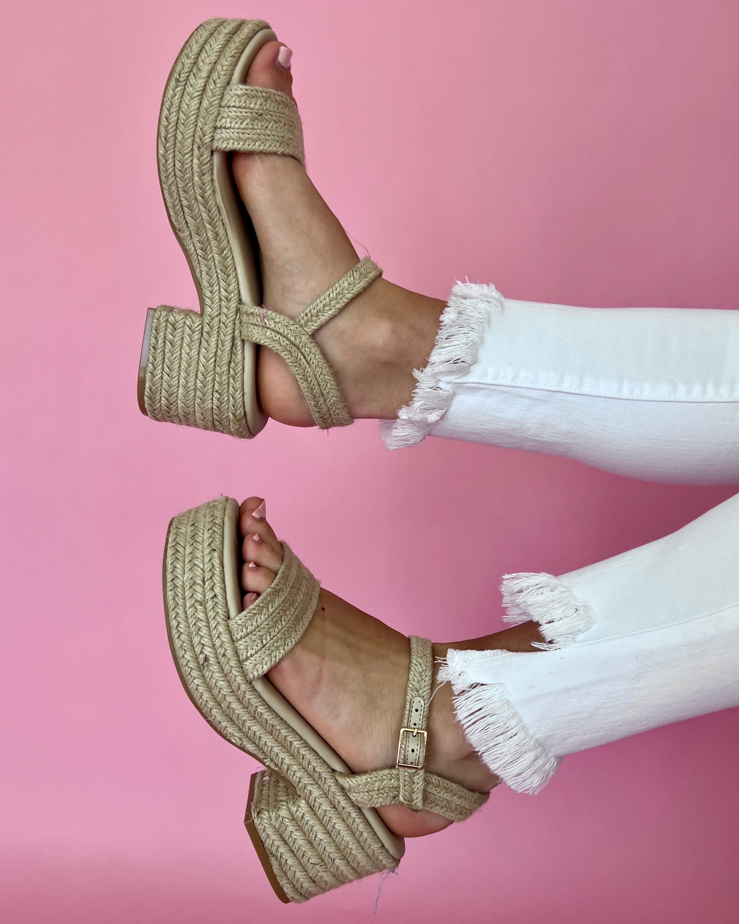 Hayley Natural Jute Wedges-Shop-Womens-Boutique-Clothing