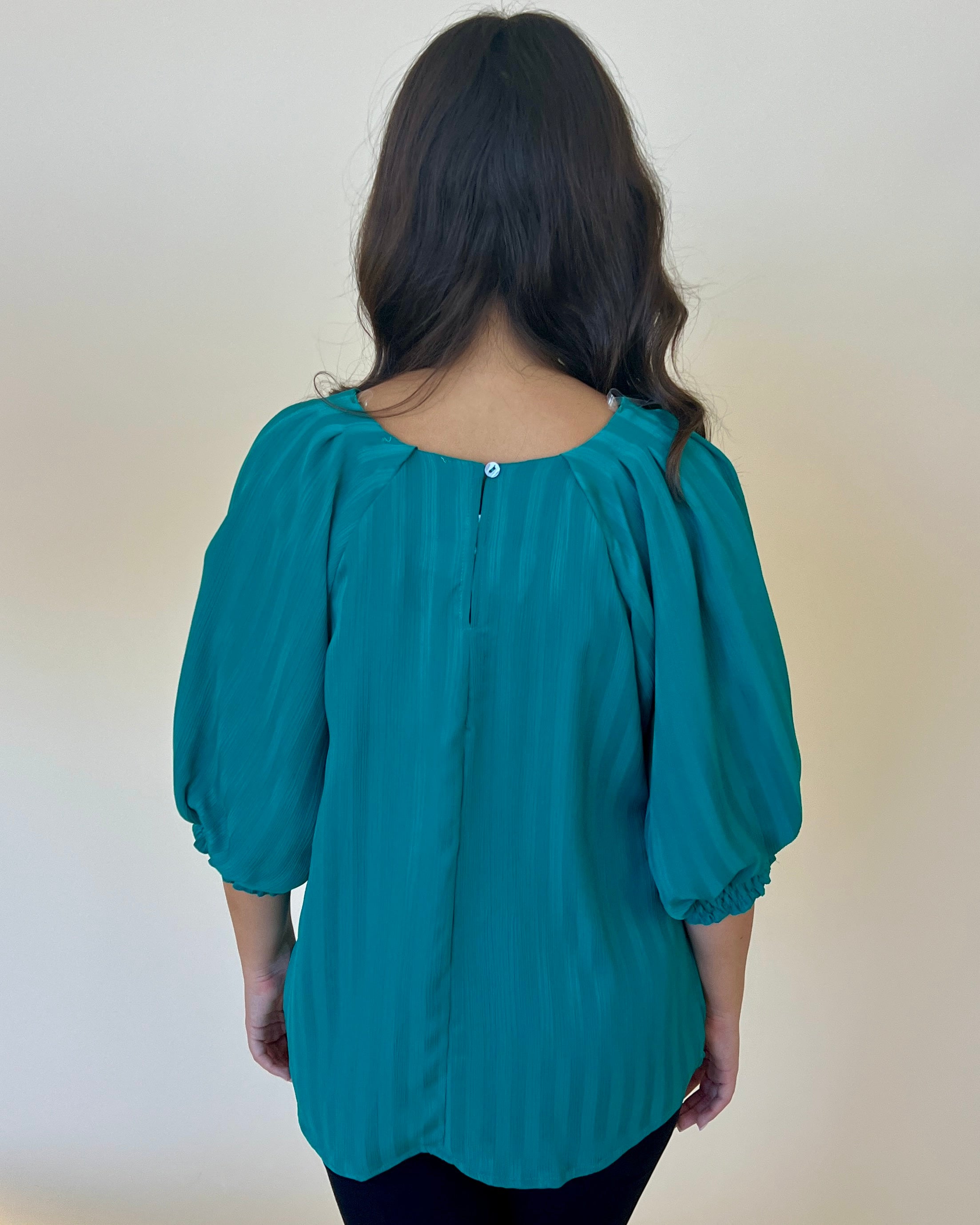 City Lights Emerald Stripe Satin Top-Shop-Womens-Boutique-Clothing