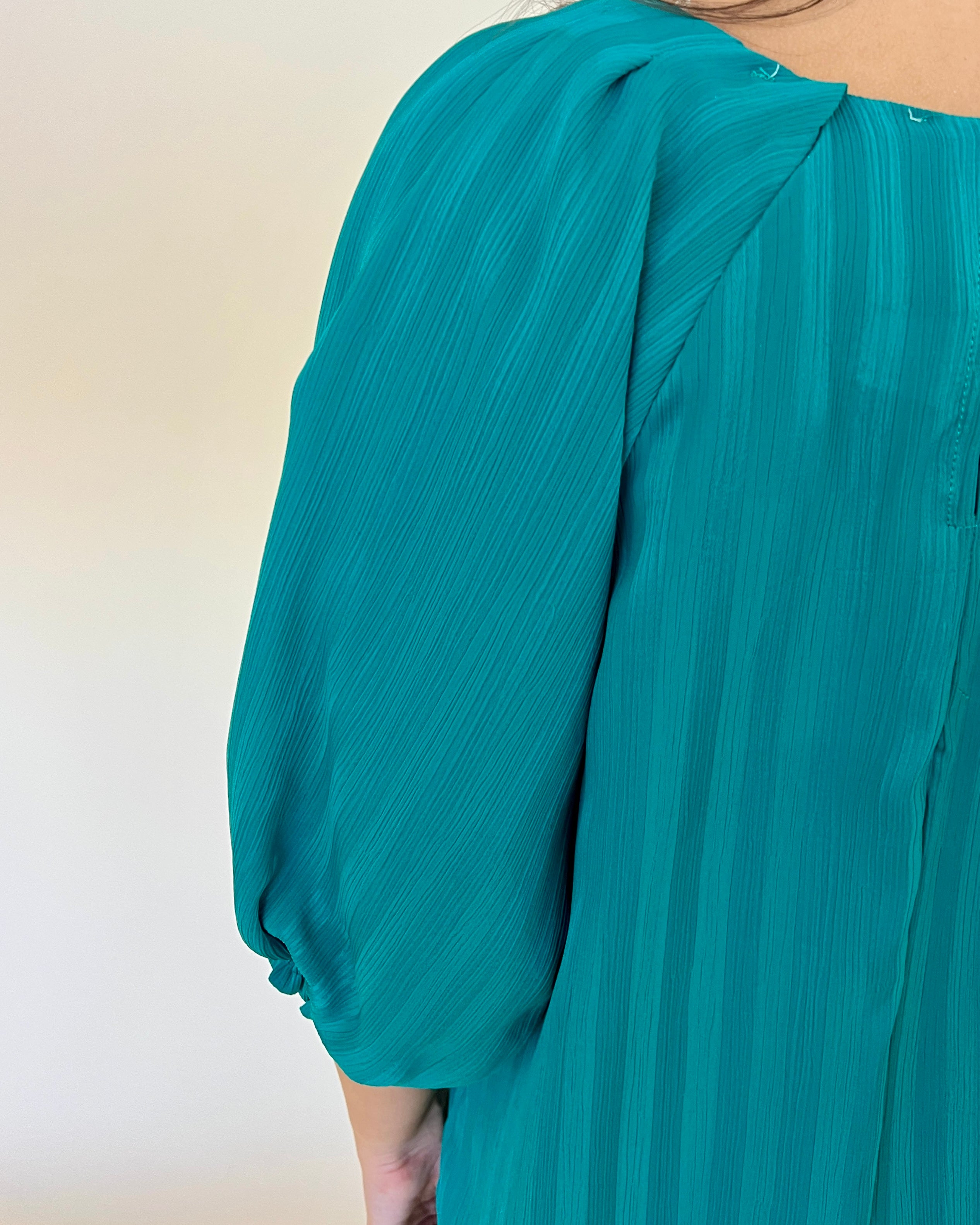 City Lights Emerald Stripe Satin Top-Shop-Womens-Boutique-Clothing