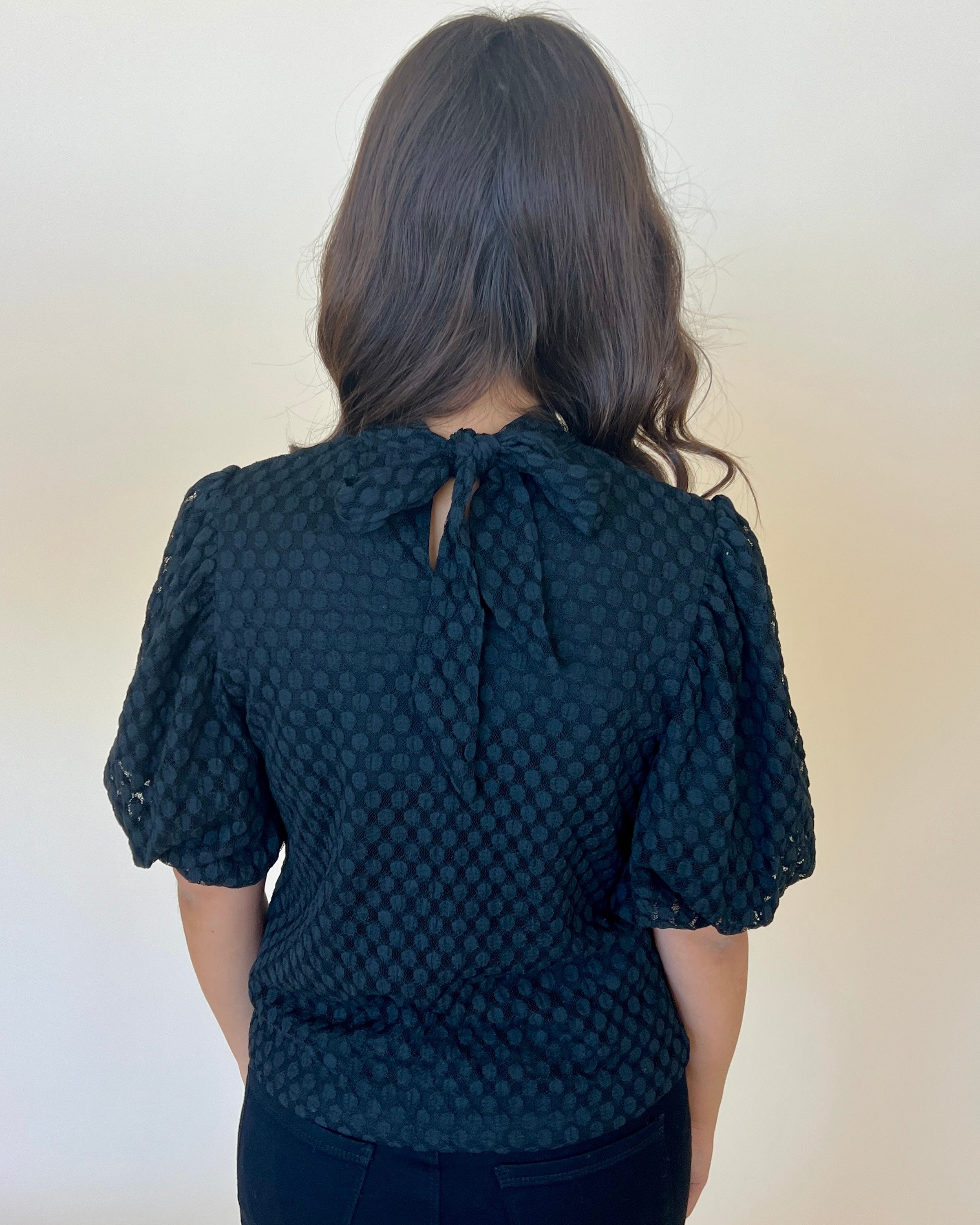 A Step Ahead Black Lace Top-Shop-Womens-Boutique-Clothing