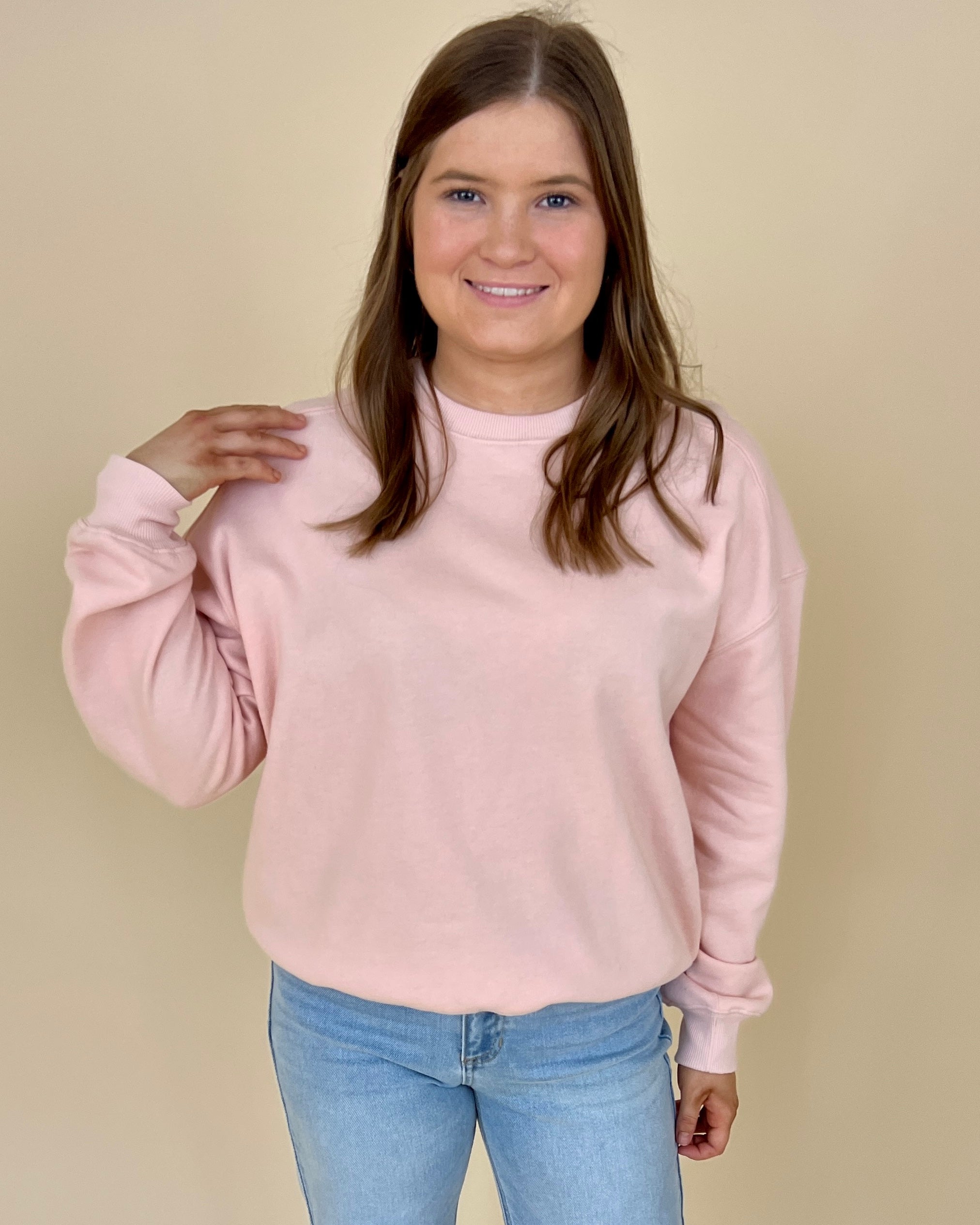 Dusky best sale pink sweatshirt