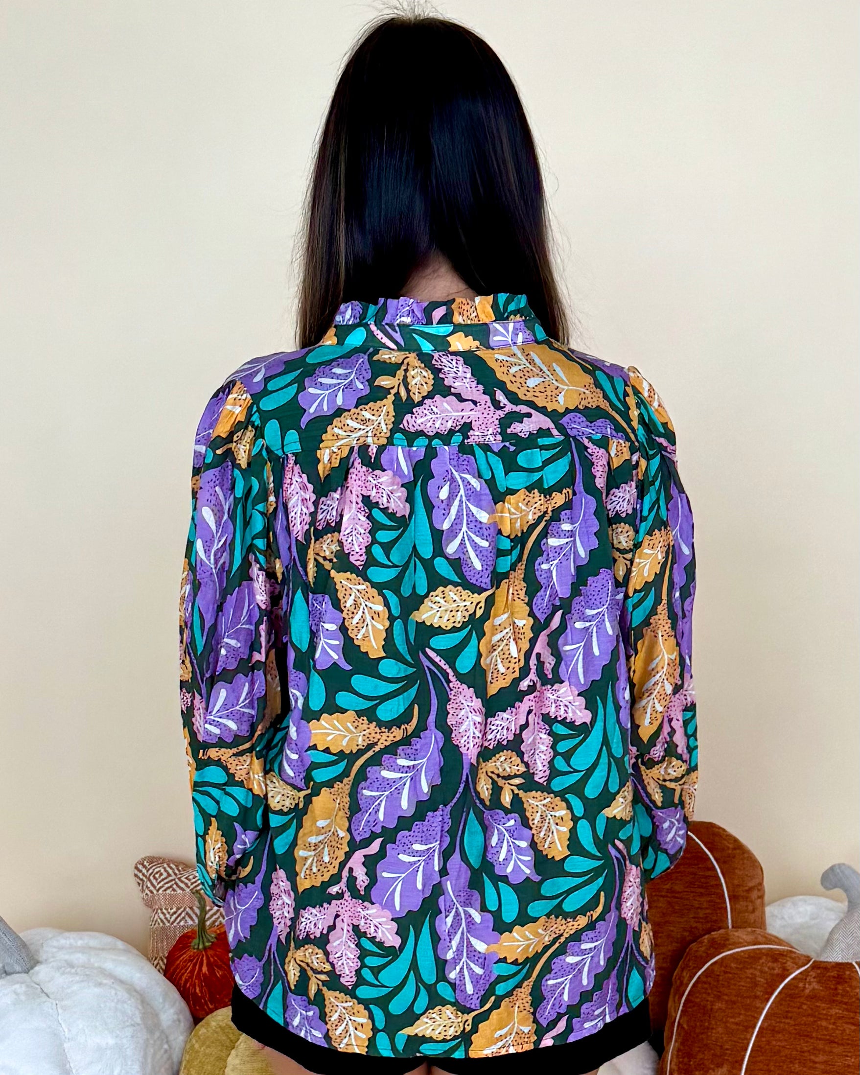 Why Wait Hunter Green Button Down Top-Shop-Womens-Boutique-Clothing