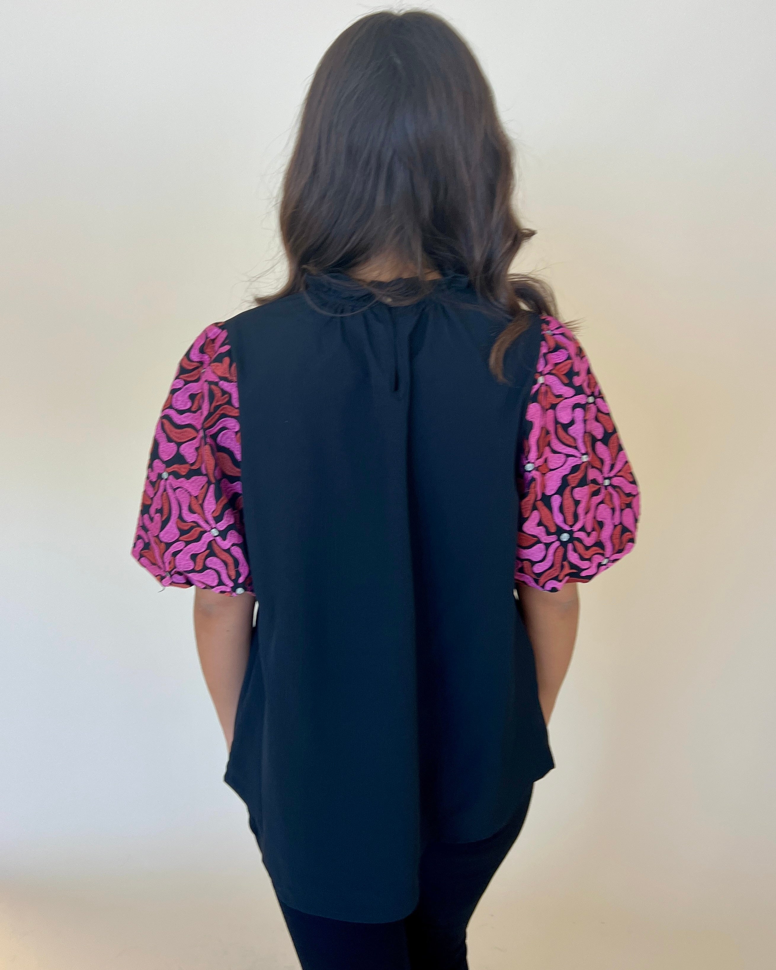 Ever So Posh Black Embroidered Top-Shop-Womens-Boutique-Clothing